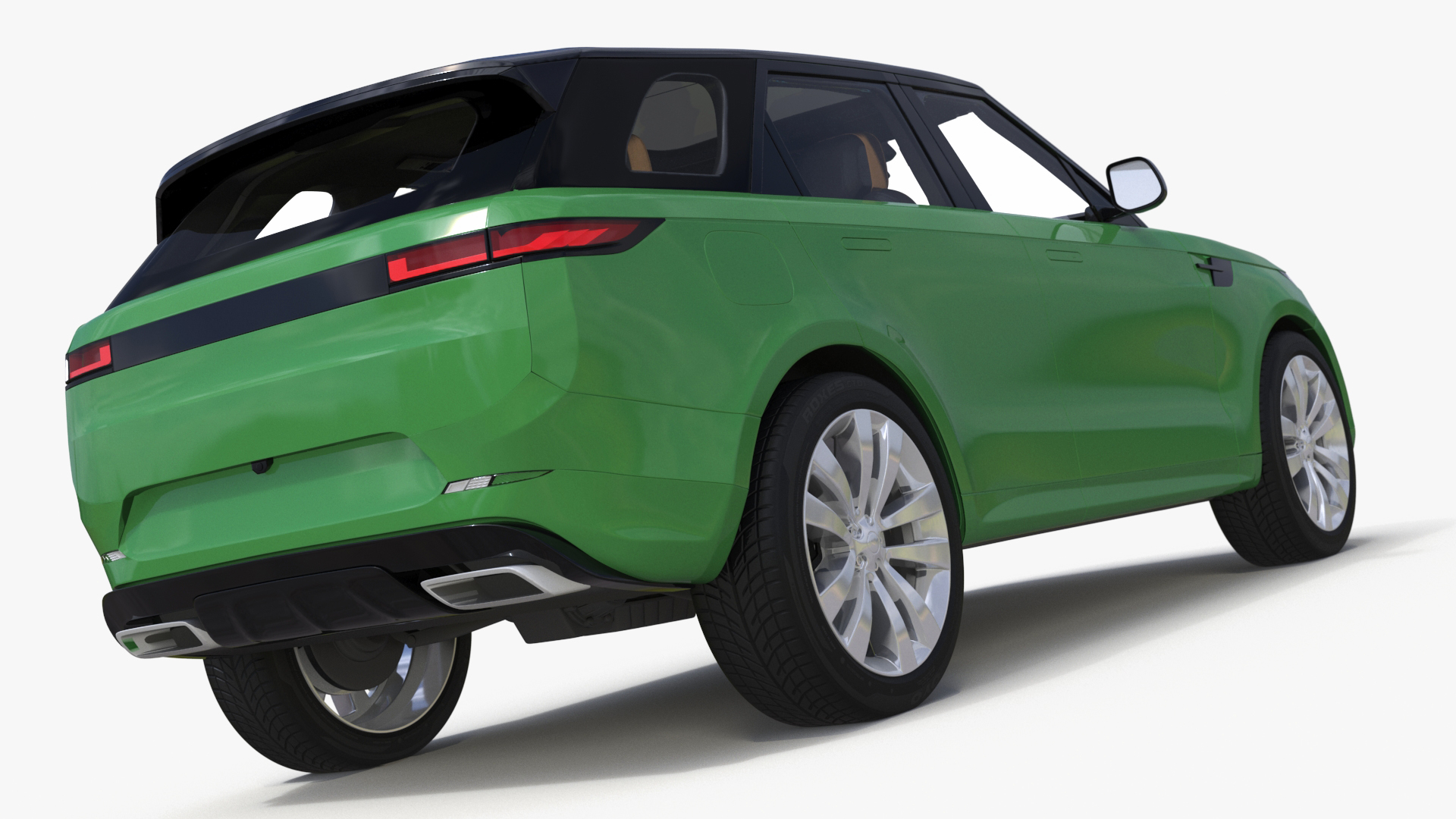 3D Green Modern Crossover Sport model