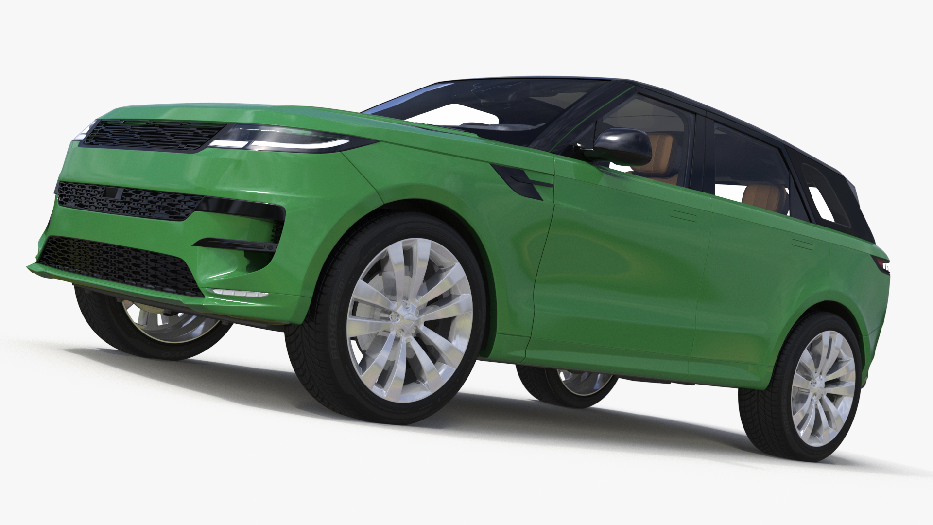 3D Green Modern Crossover Sport model