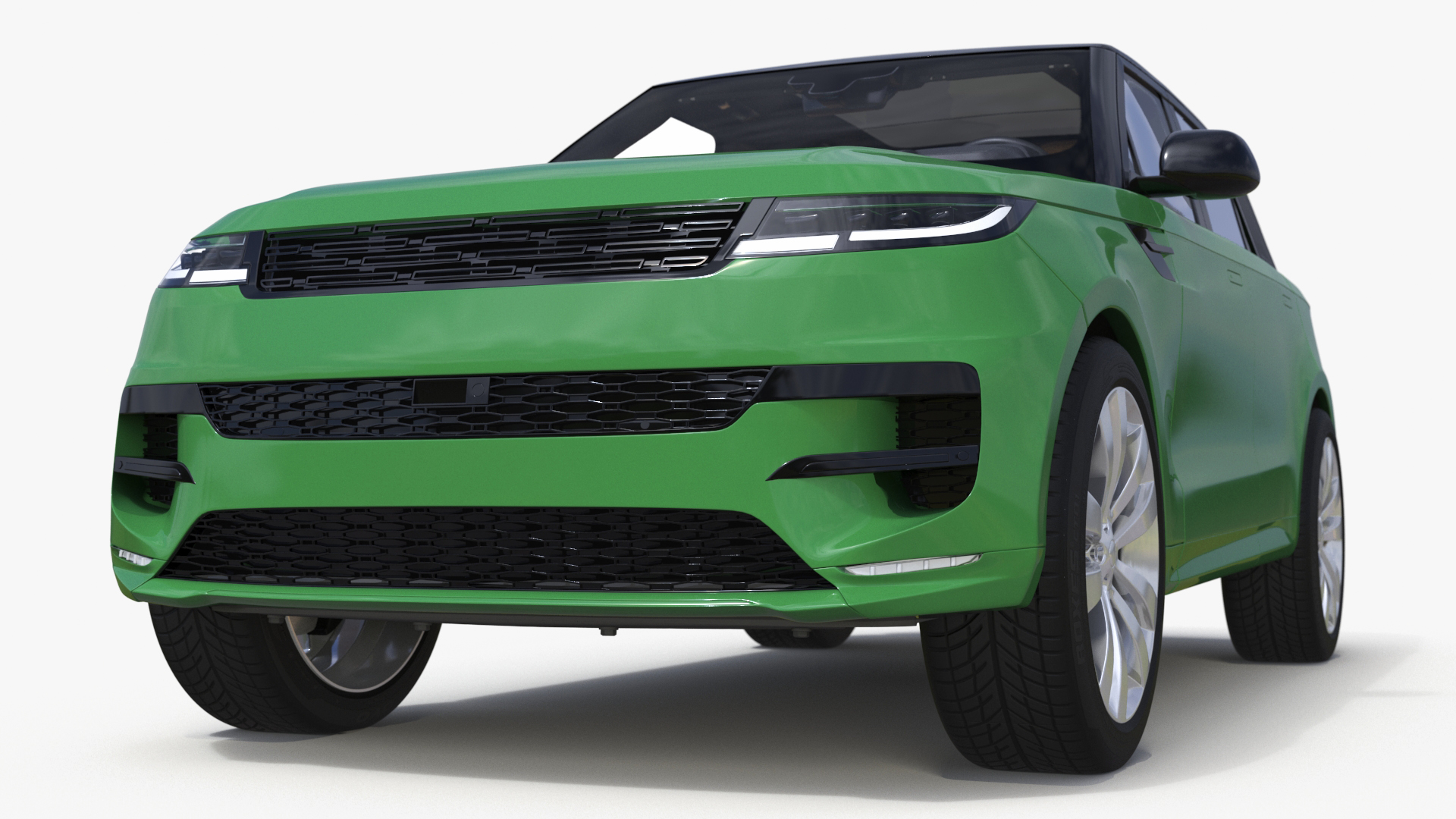 3D Green Modern Crossover Sport model