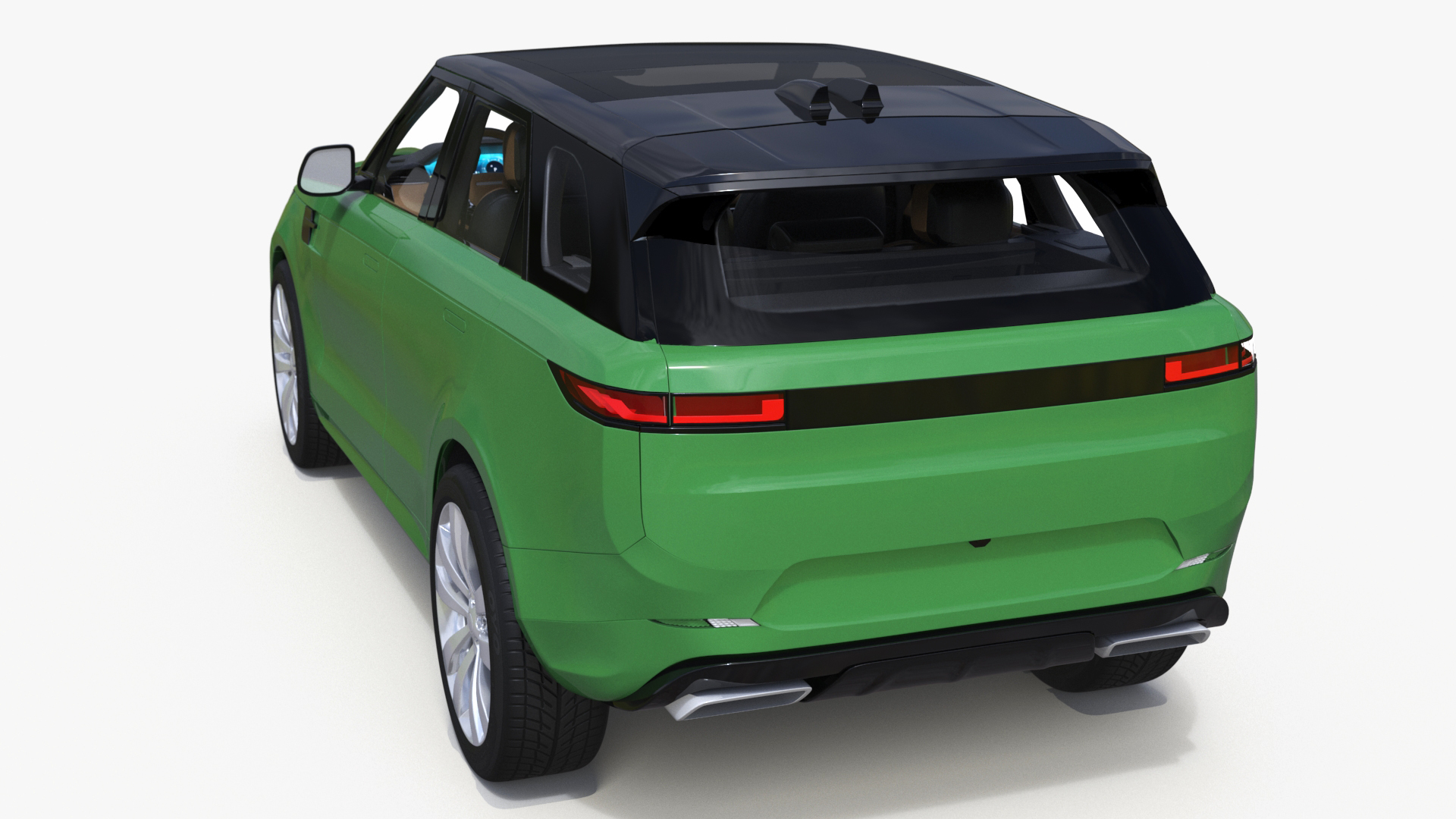 3D Green Modern Crossover Sport model