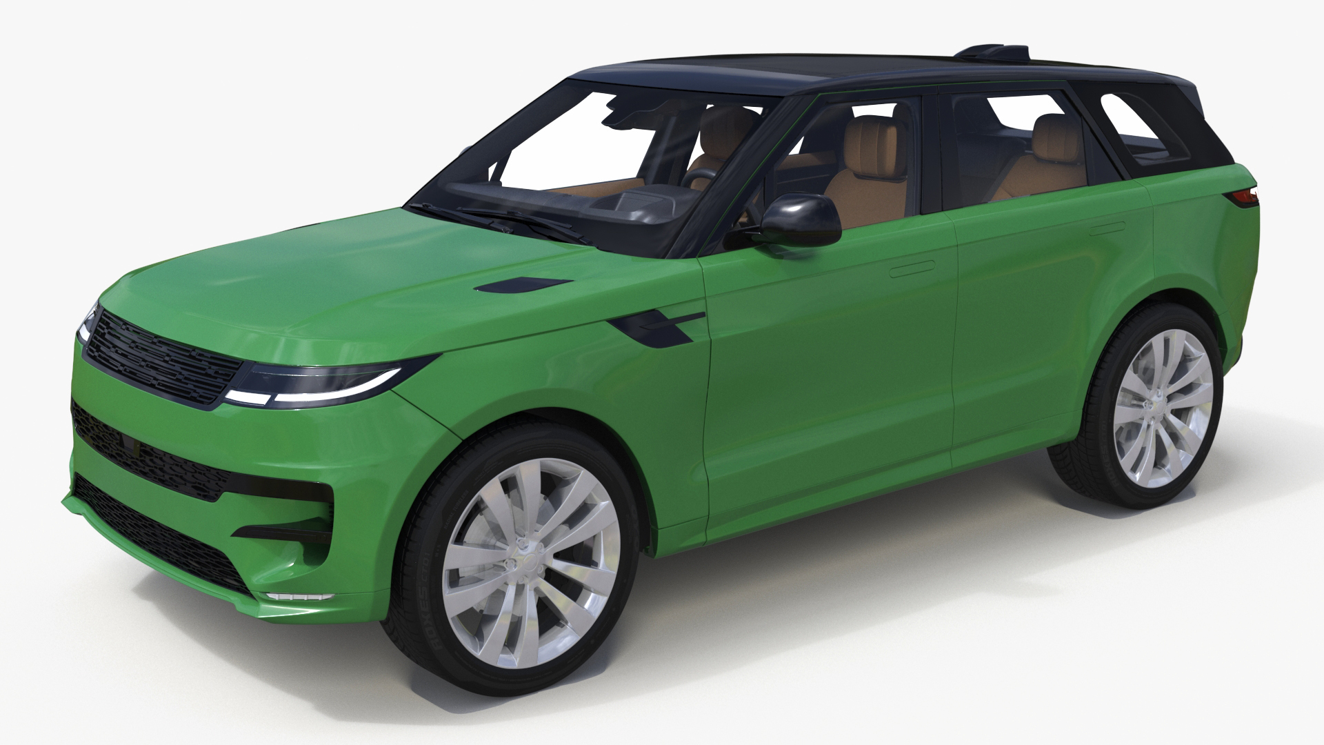 3D Green Modern Crossover Sport model