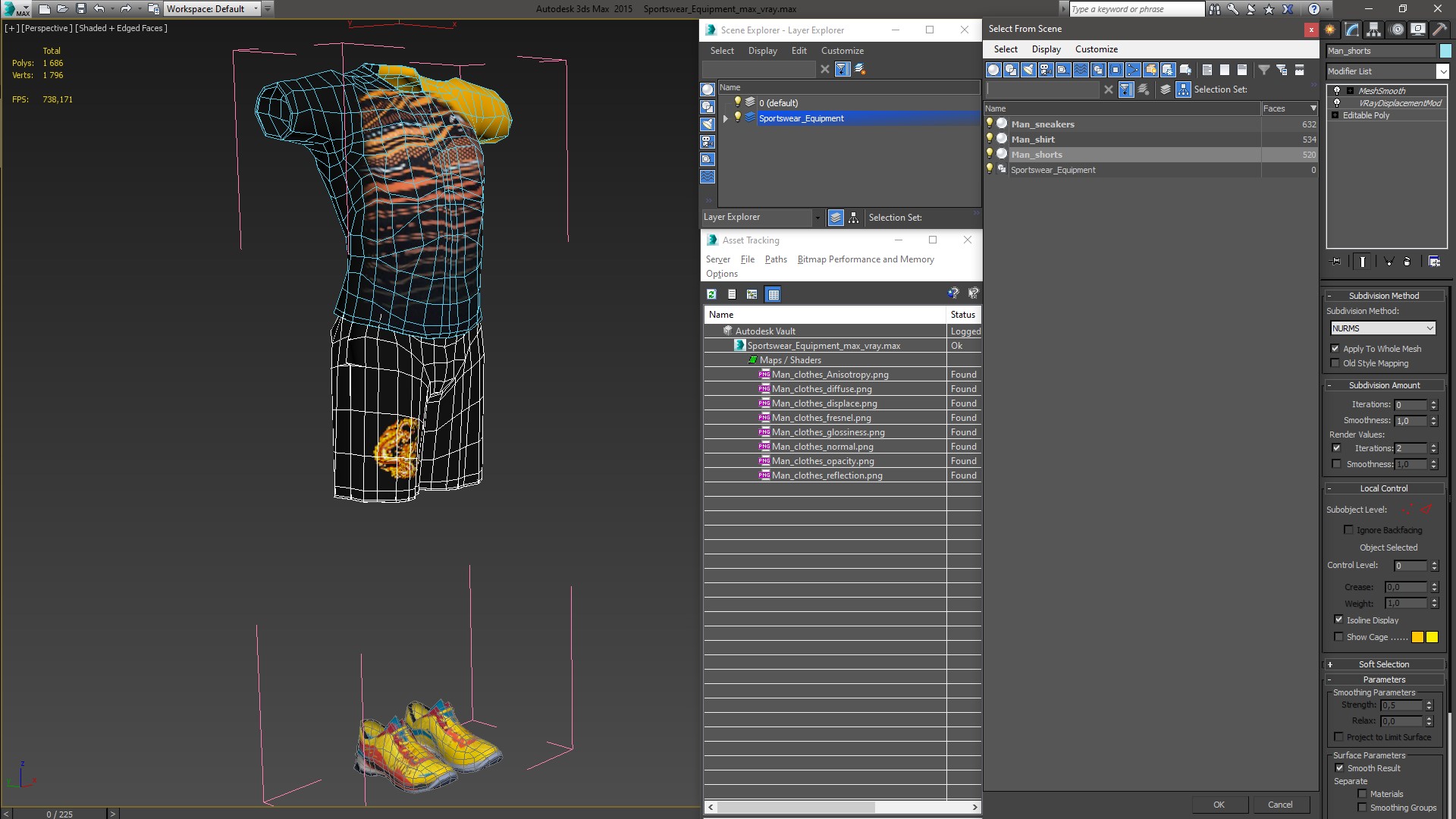 3D model Sportswear Equipment