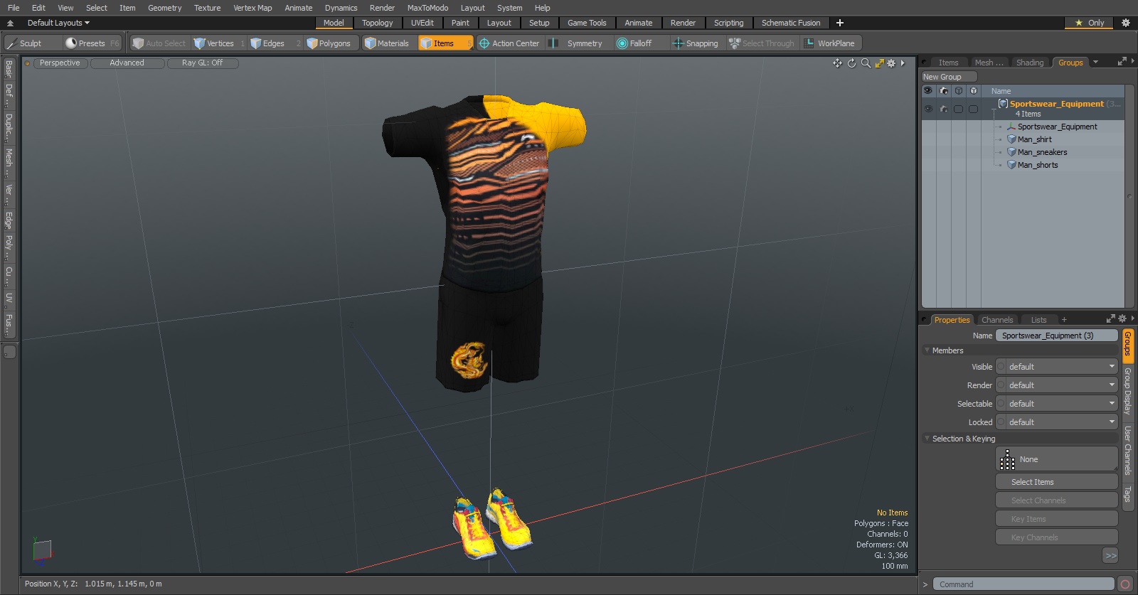 3D model Sportswear Equipment