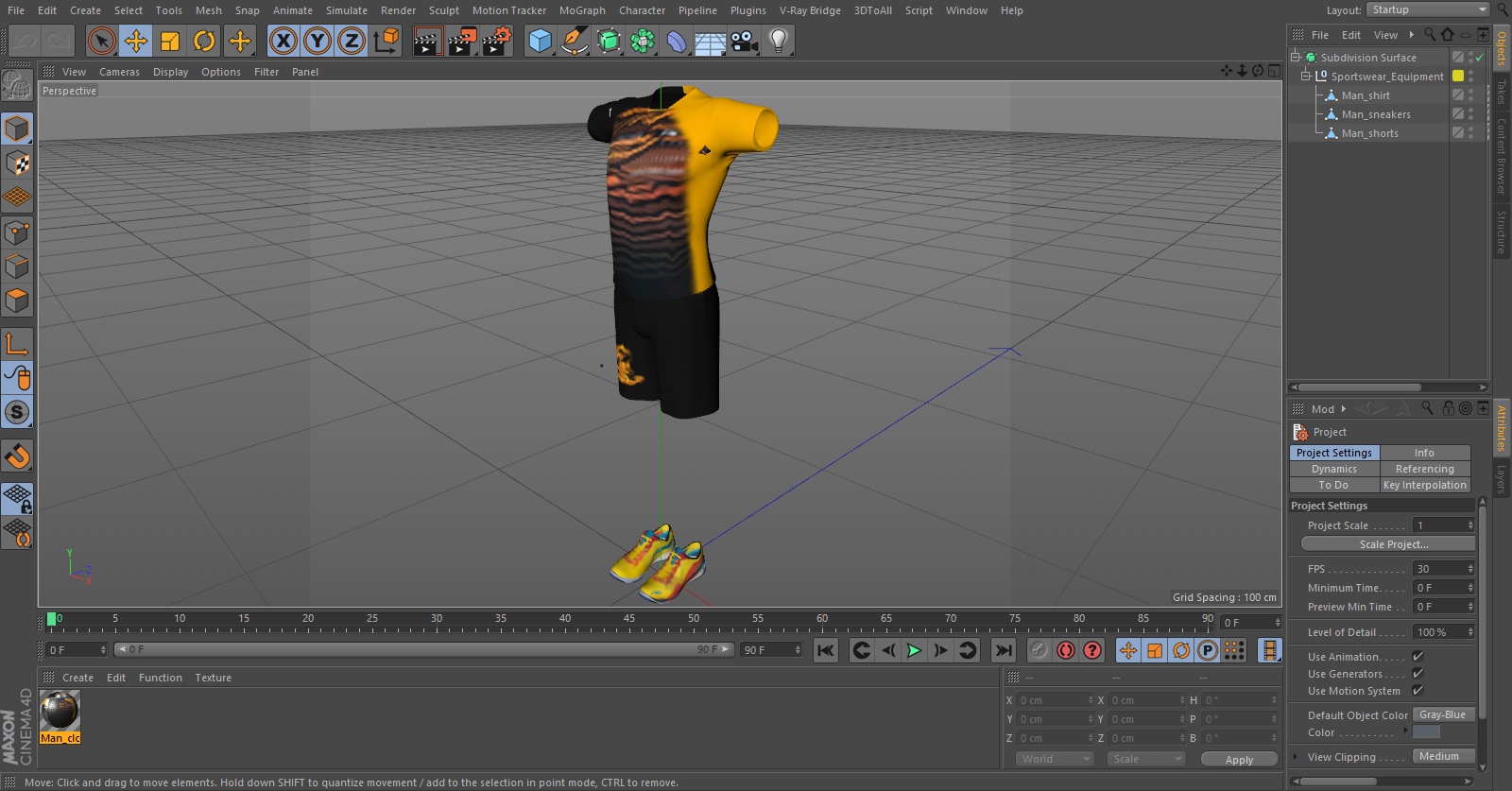 3D model Sportswear Equipment