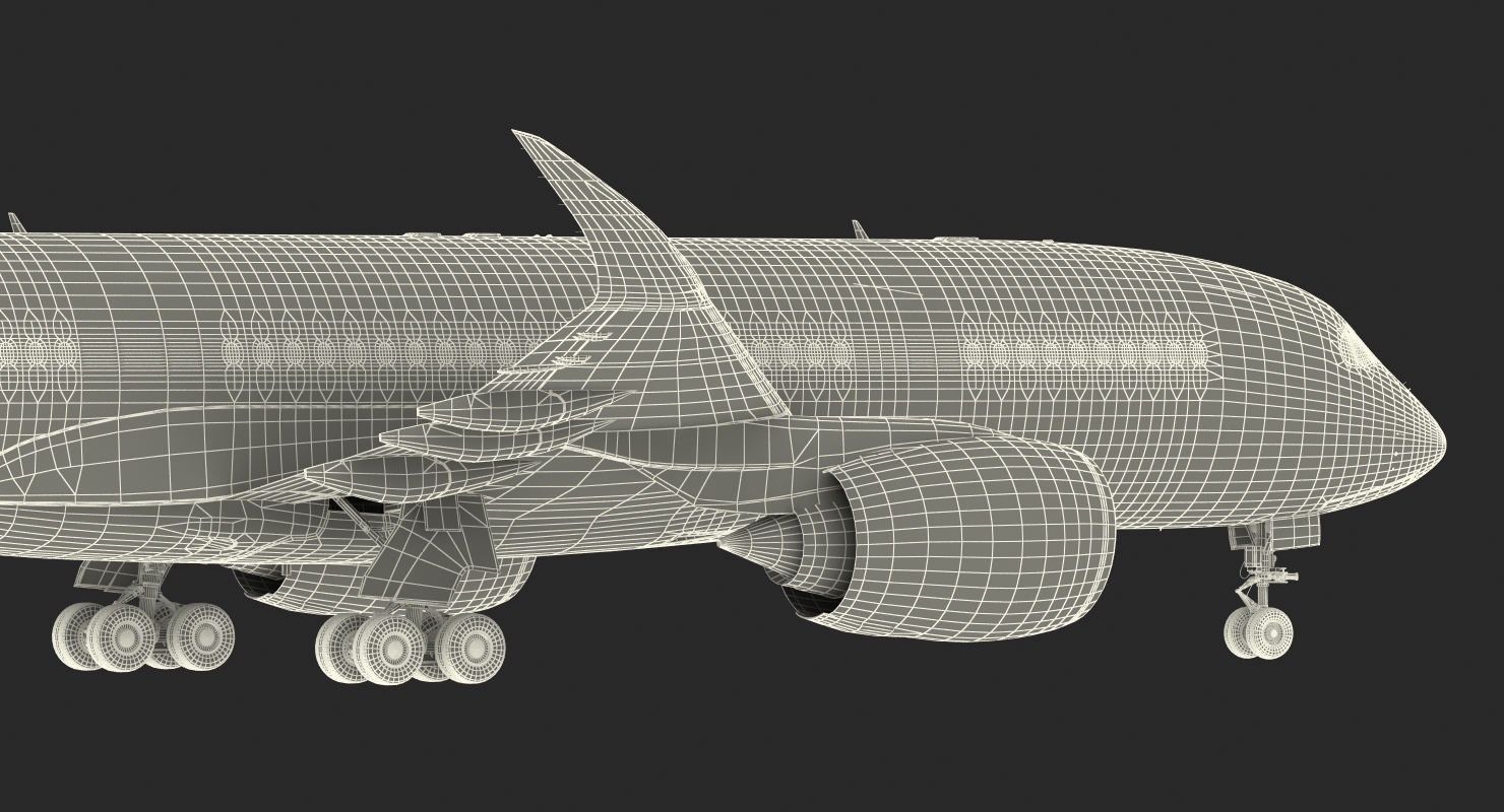 3D Airbus A350 800 American Airlines model