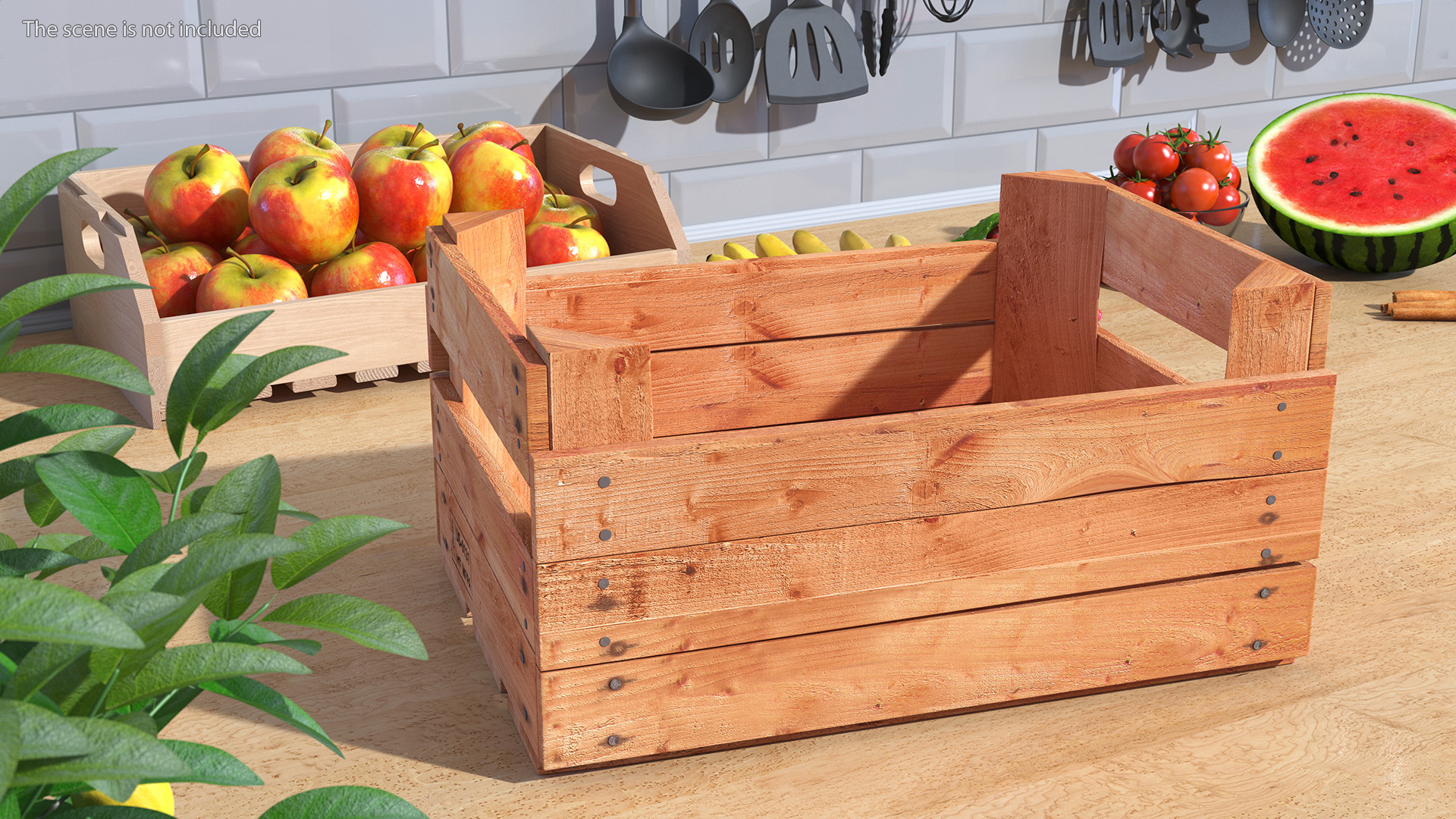 3D Wooden Fruit Box