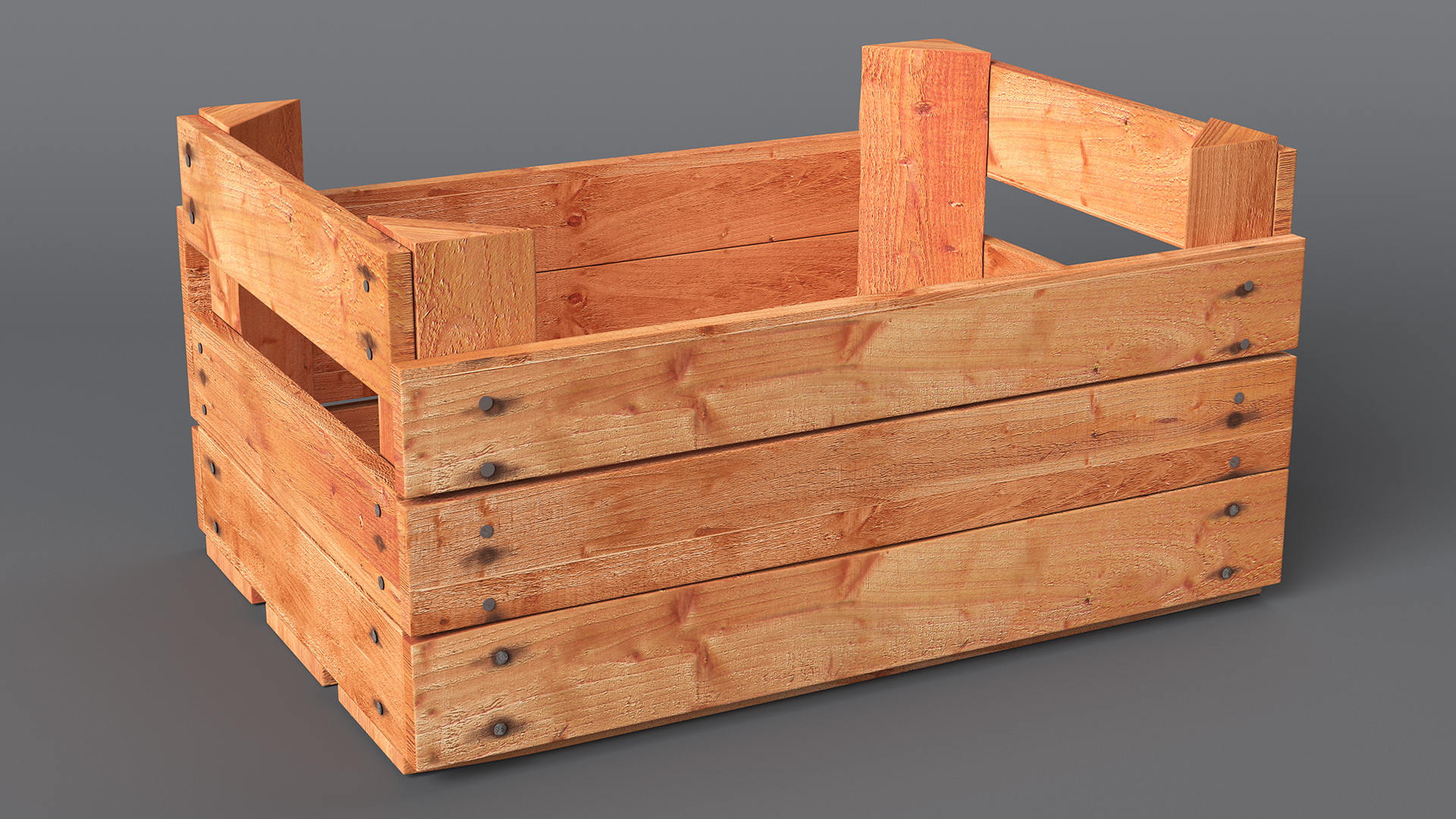 3D Wooden Fruit Box