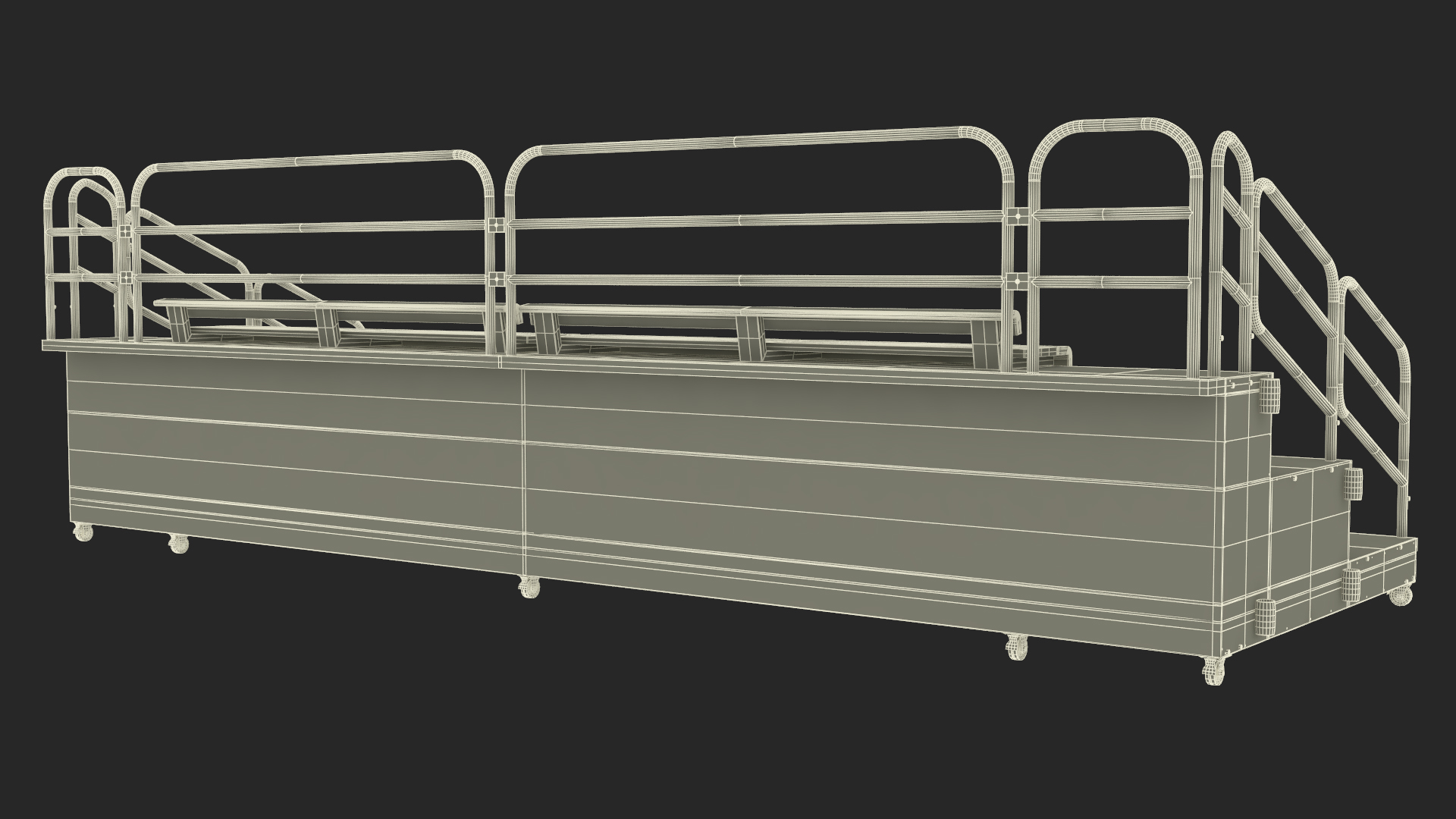 Seating Portable Grandstand 3D