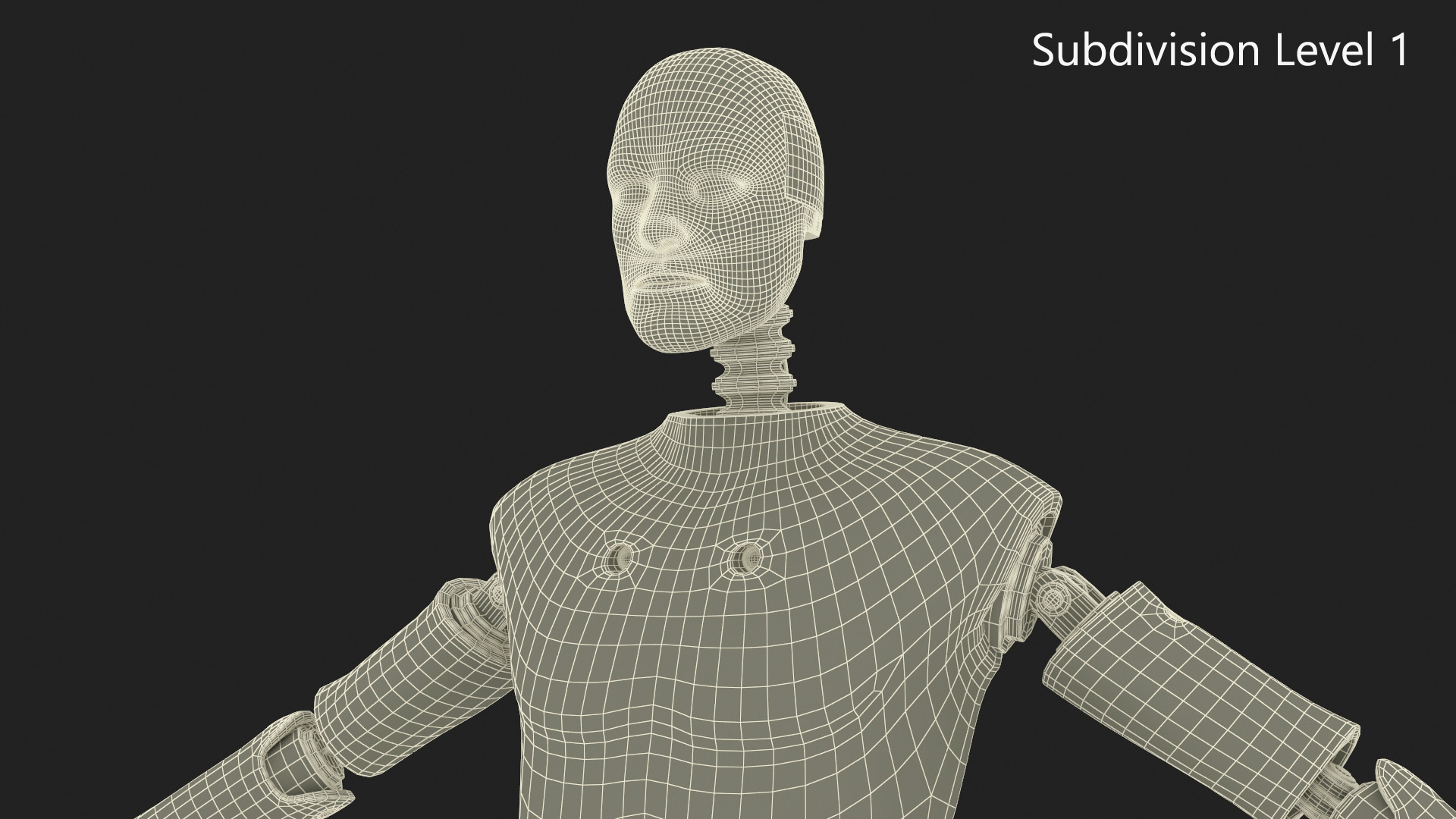 3D model Humanoid Crash Test Dummy