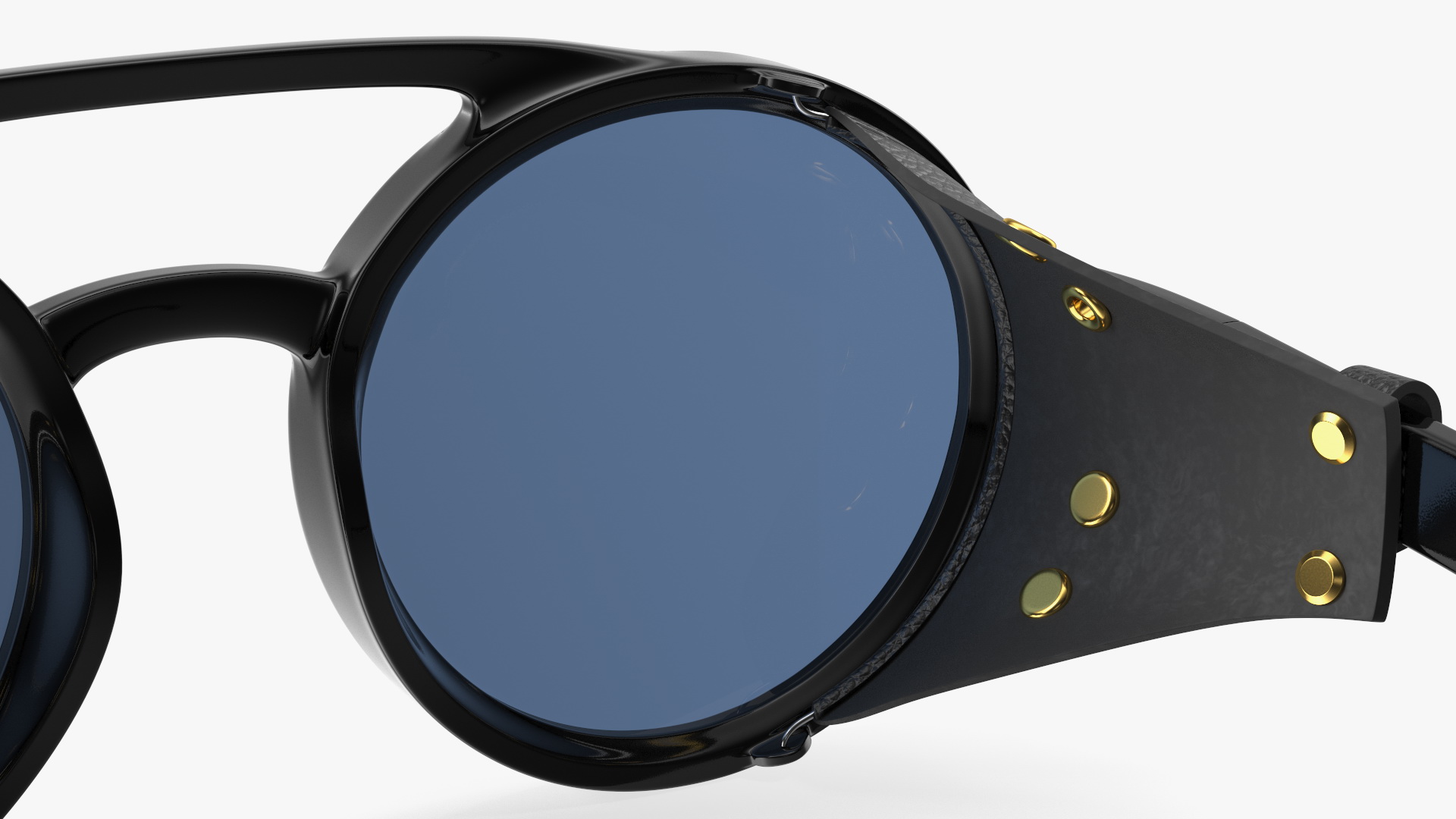 3D Steampunk Sunglasses Black