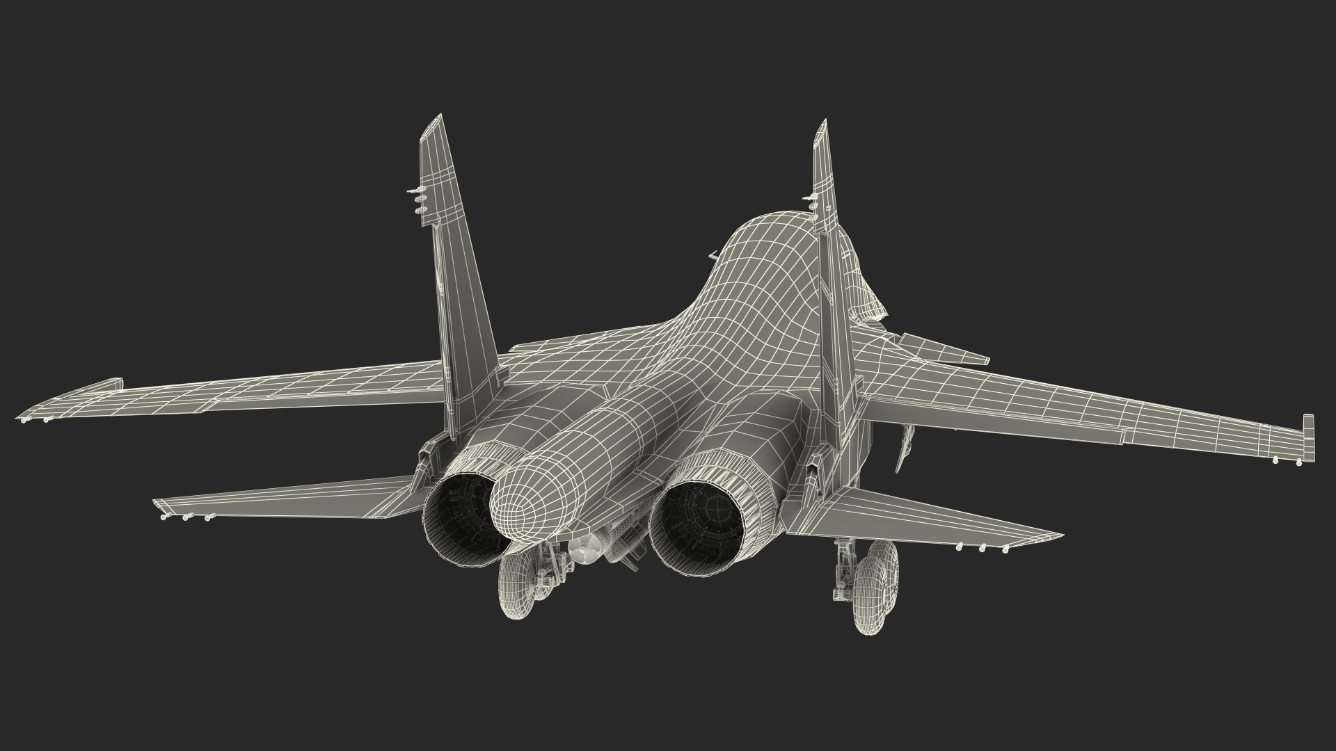 3D model Su 34 Aircraft with X-31PM Supersonic Missile