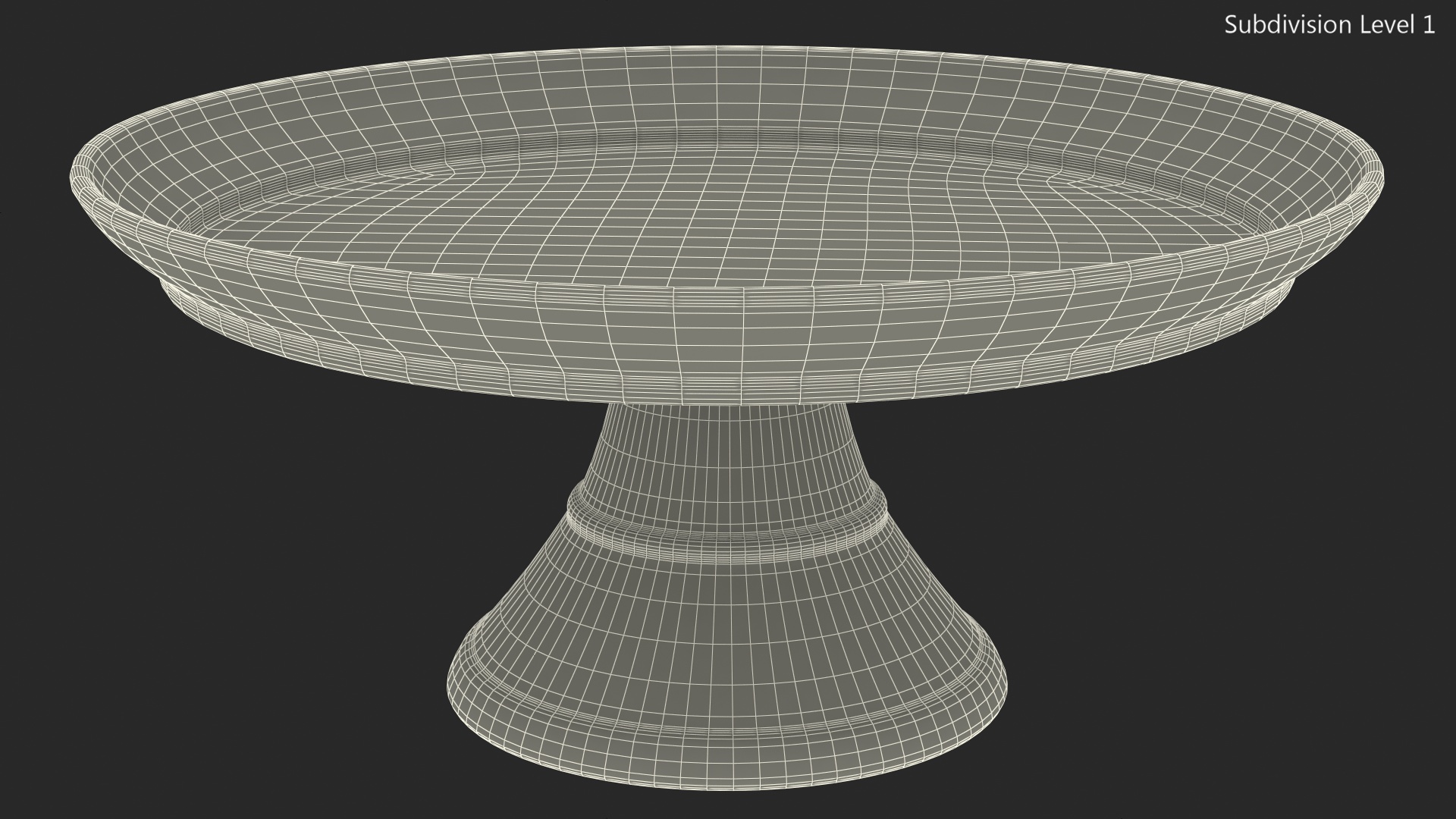 Cake Stand Wooden 3D