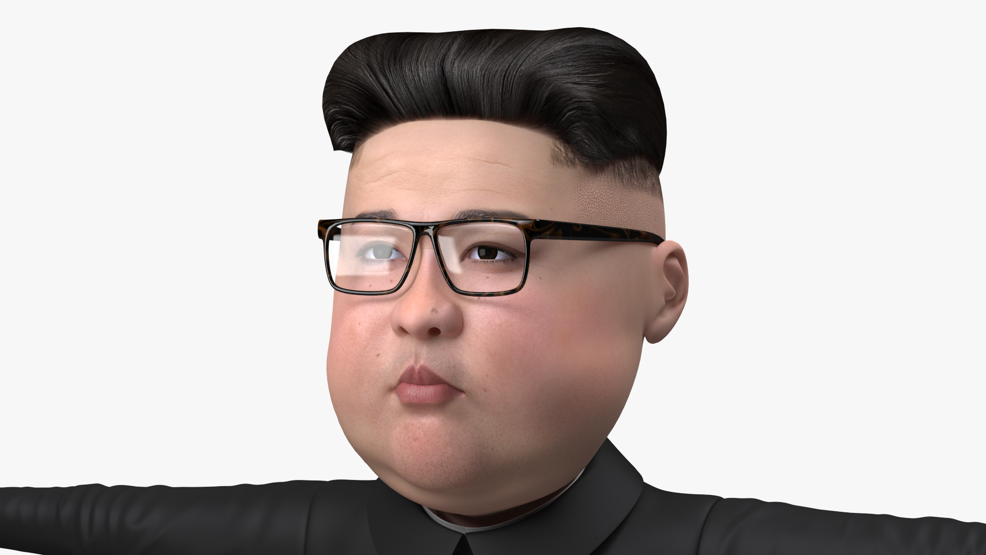 Cartoon Kim Jong Un 3D model