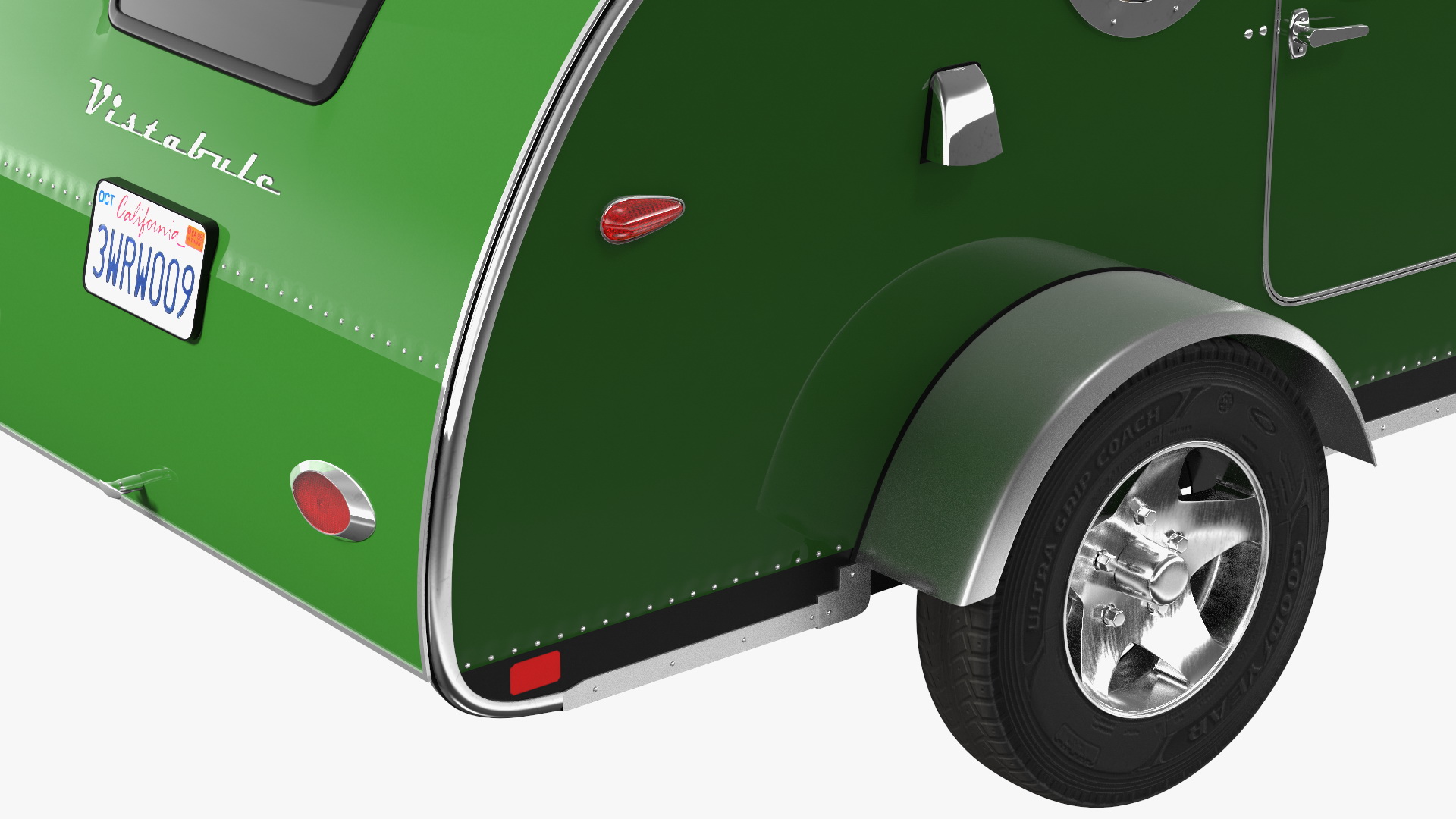 3D model Vistabule Teardrop Camping Trailer Simple Interior