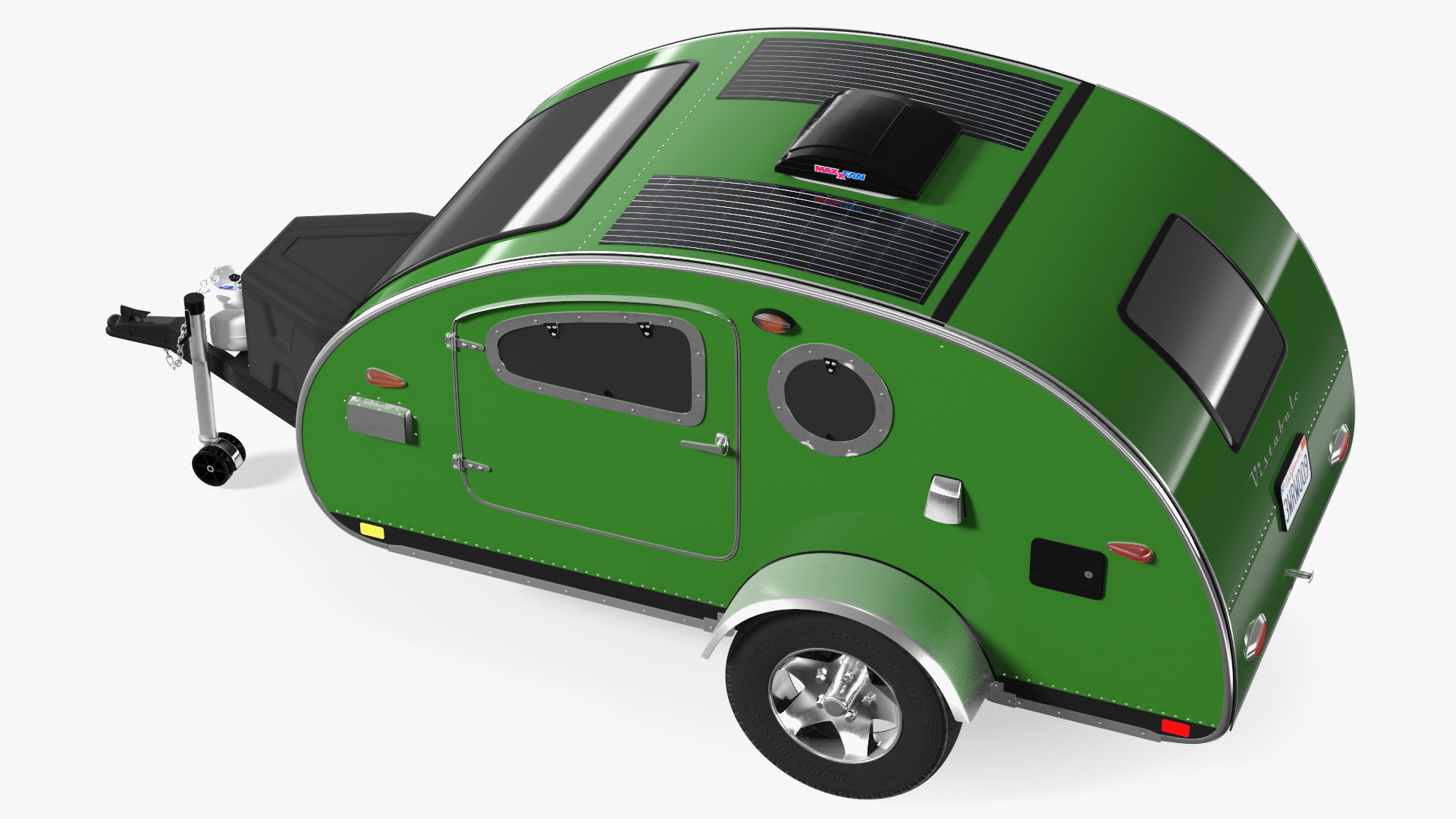 3D model Vistabule Teardrop Camping Trailer Simple Interior