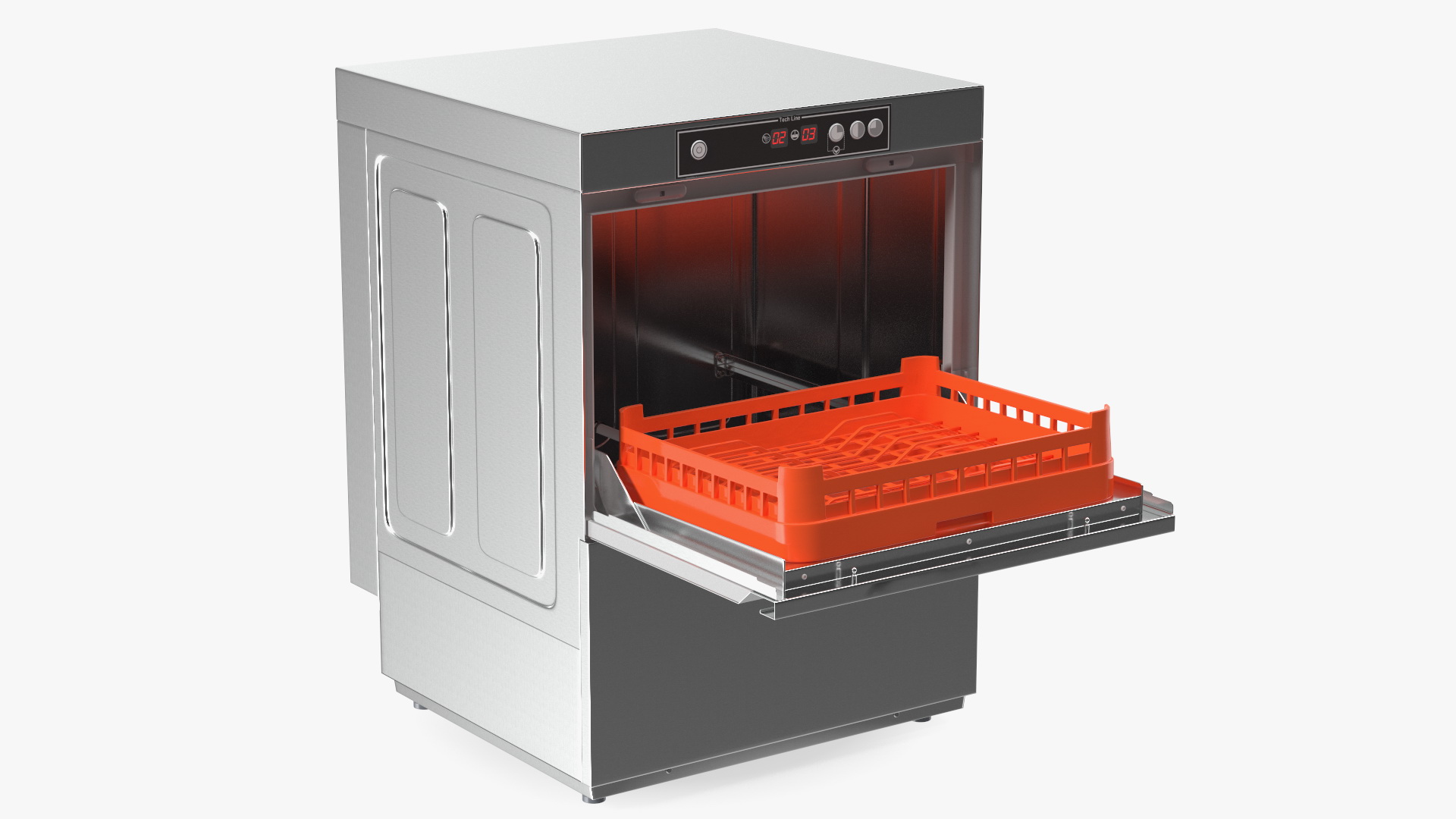 3D Commercial Dishwasher