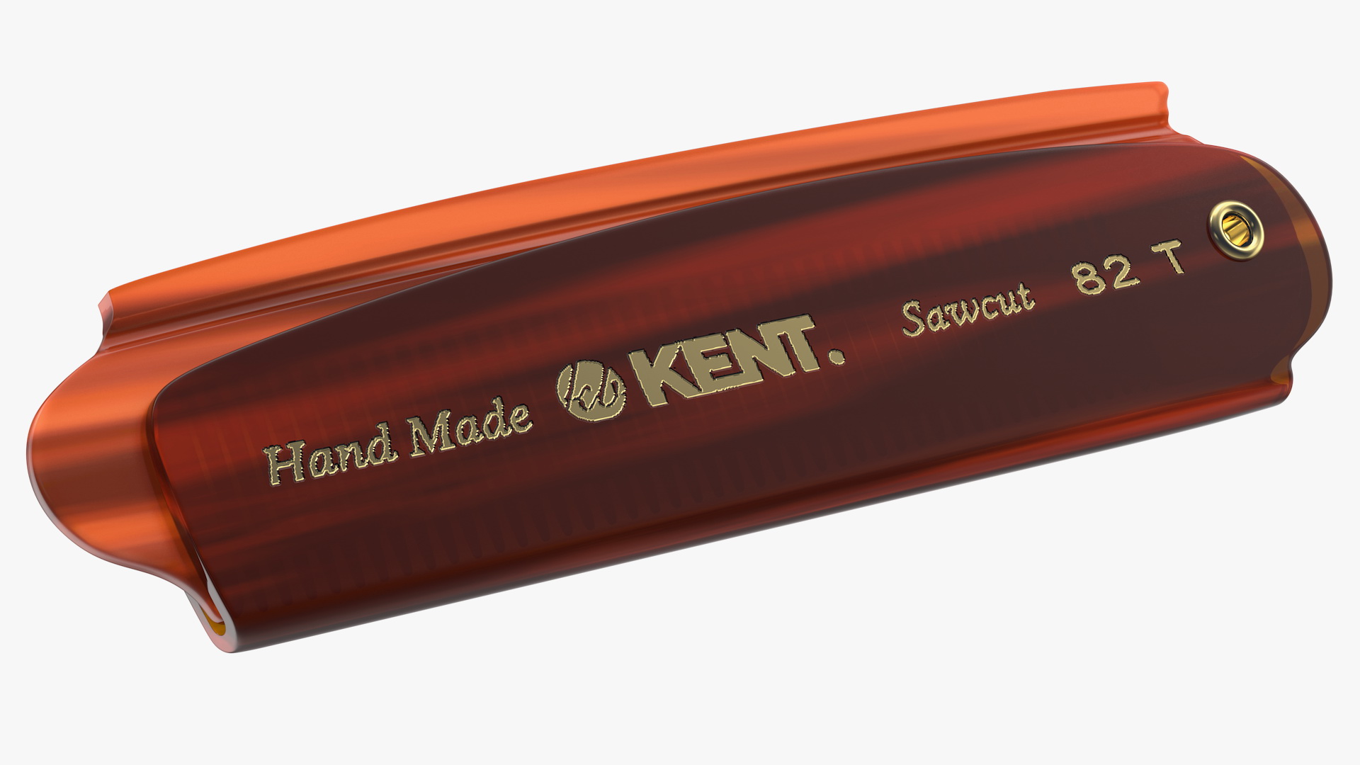 3D model Kent Folding Pocket Comb Brown