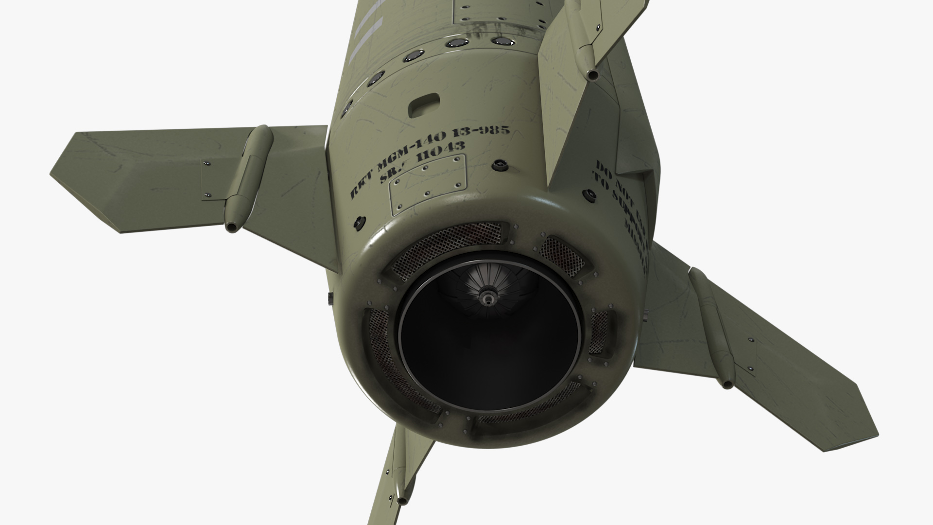 US Army Hellfire Missile MGM-140 ATACMS 3D model