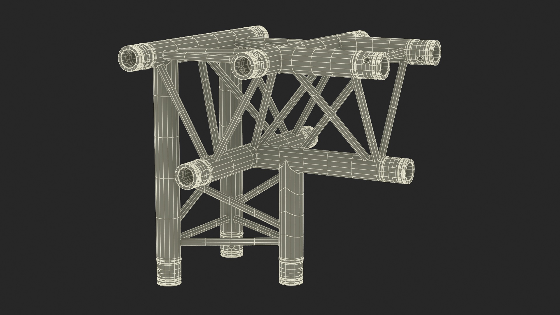 Industrial Truss Modular 3D model