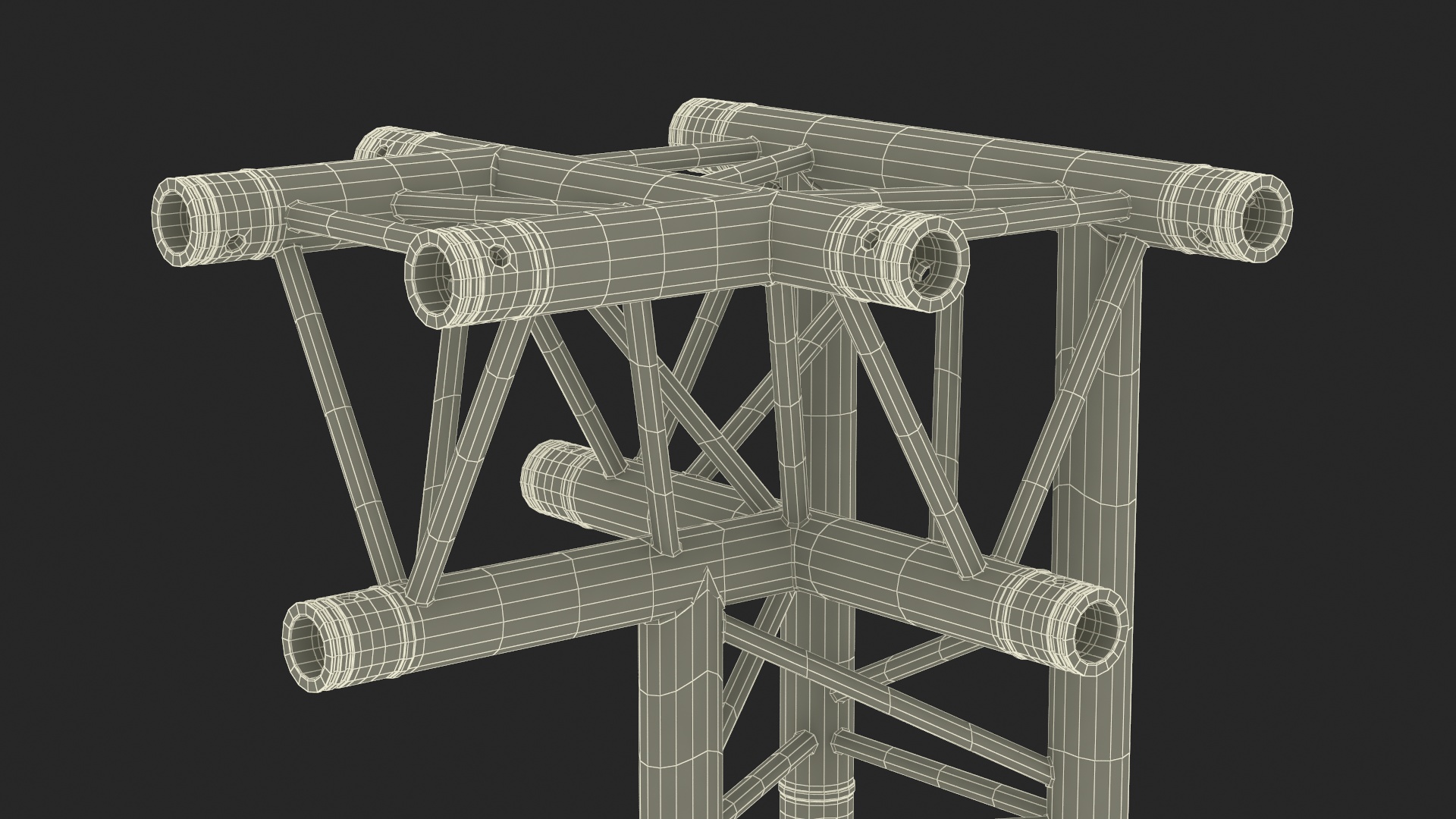 Industrial Truss Modular 3D model