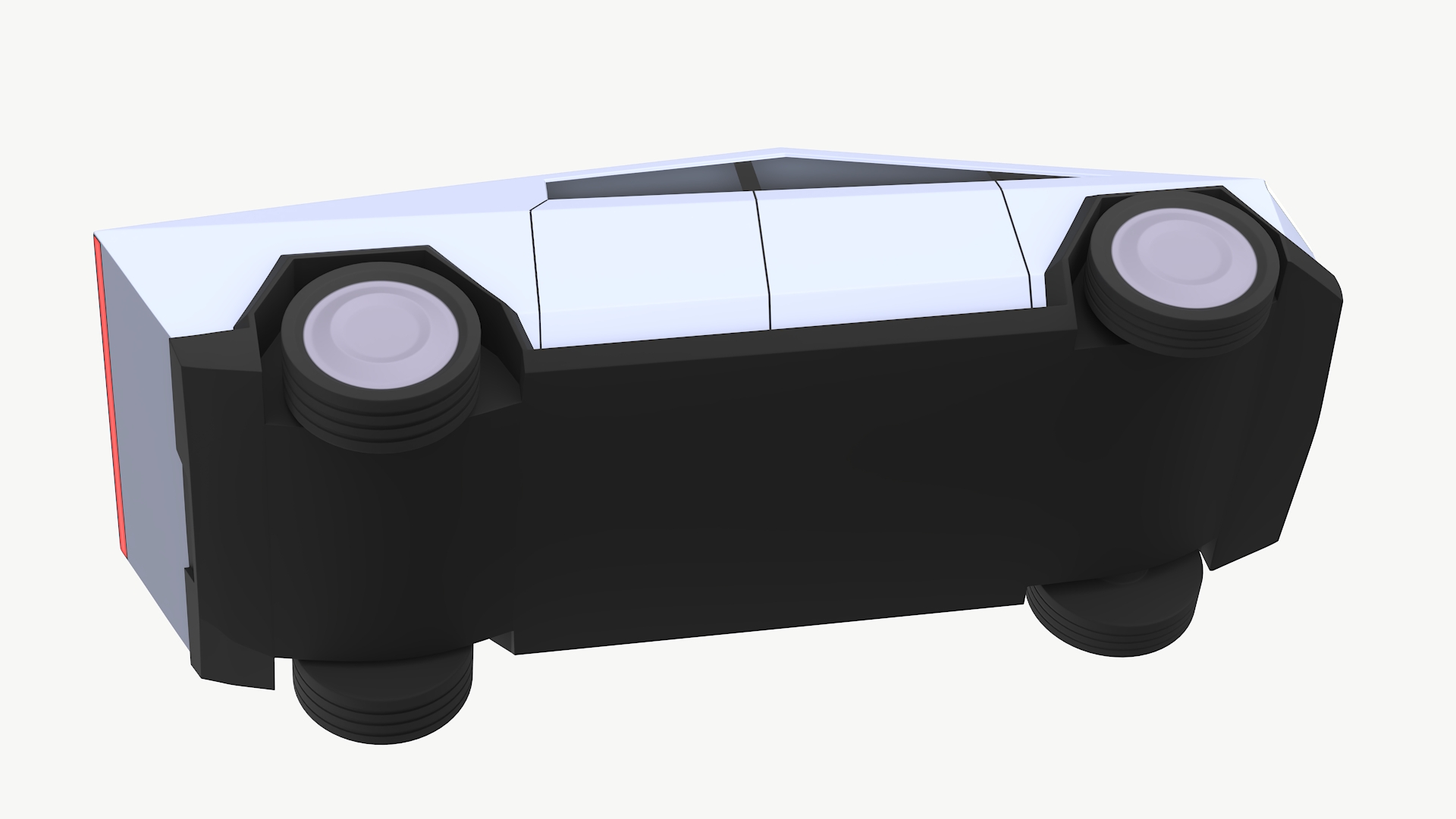 Cartoon Tesla Cybertruck 3D model