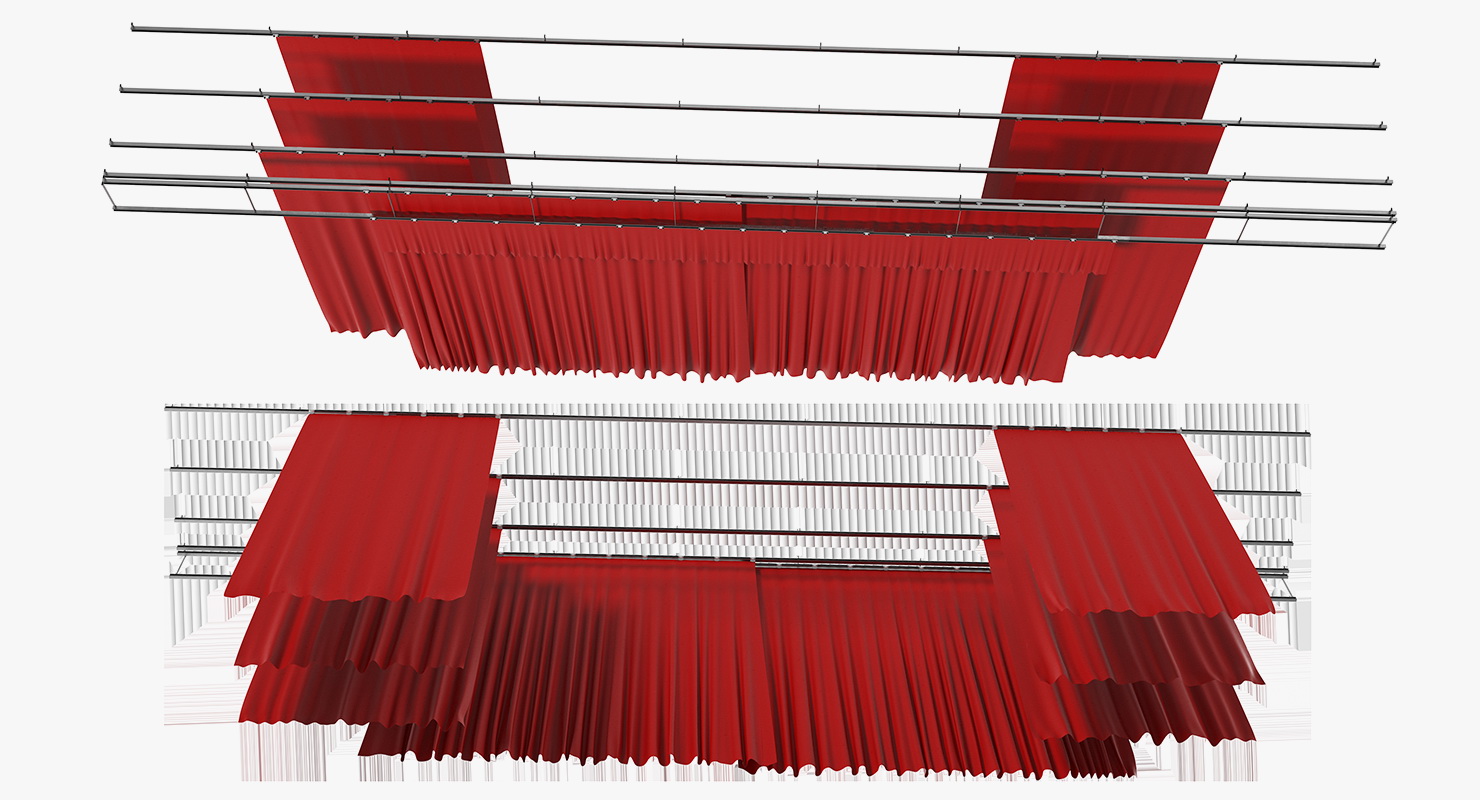 3D Stage Curtain model