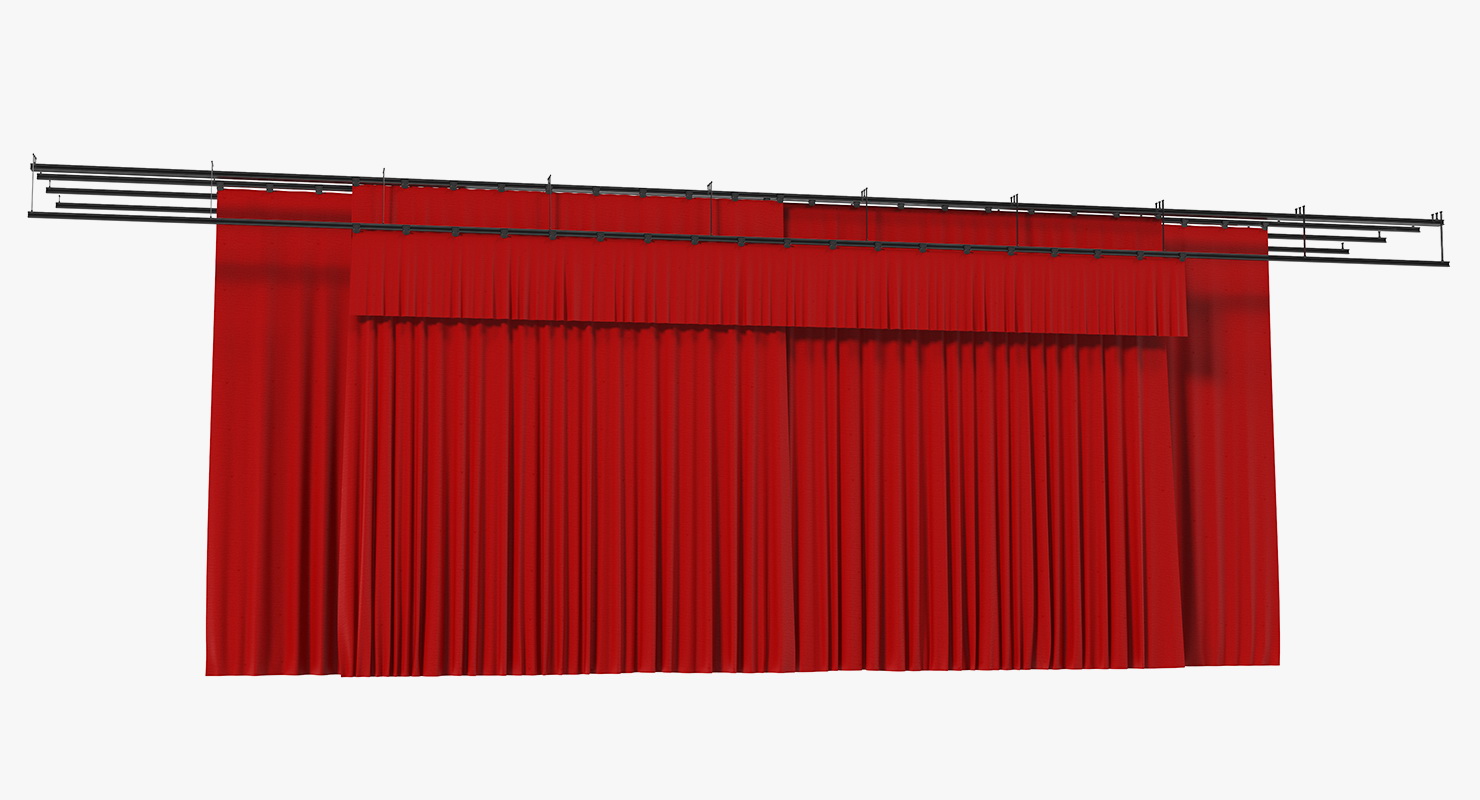 3D Stage Curtain model