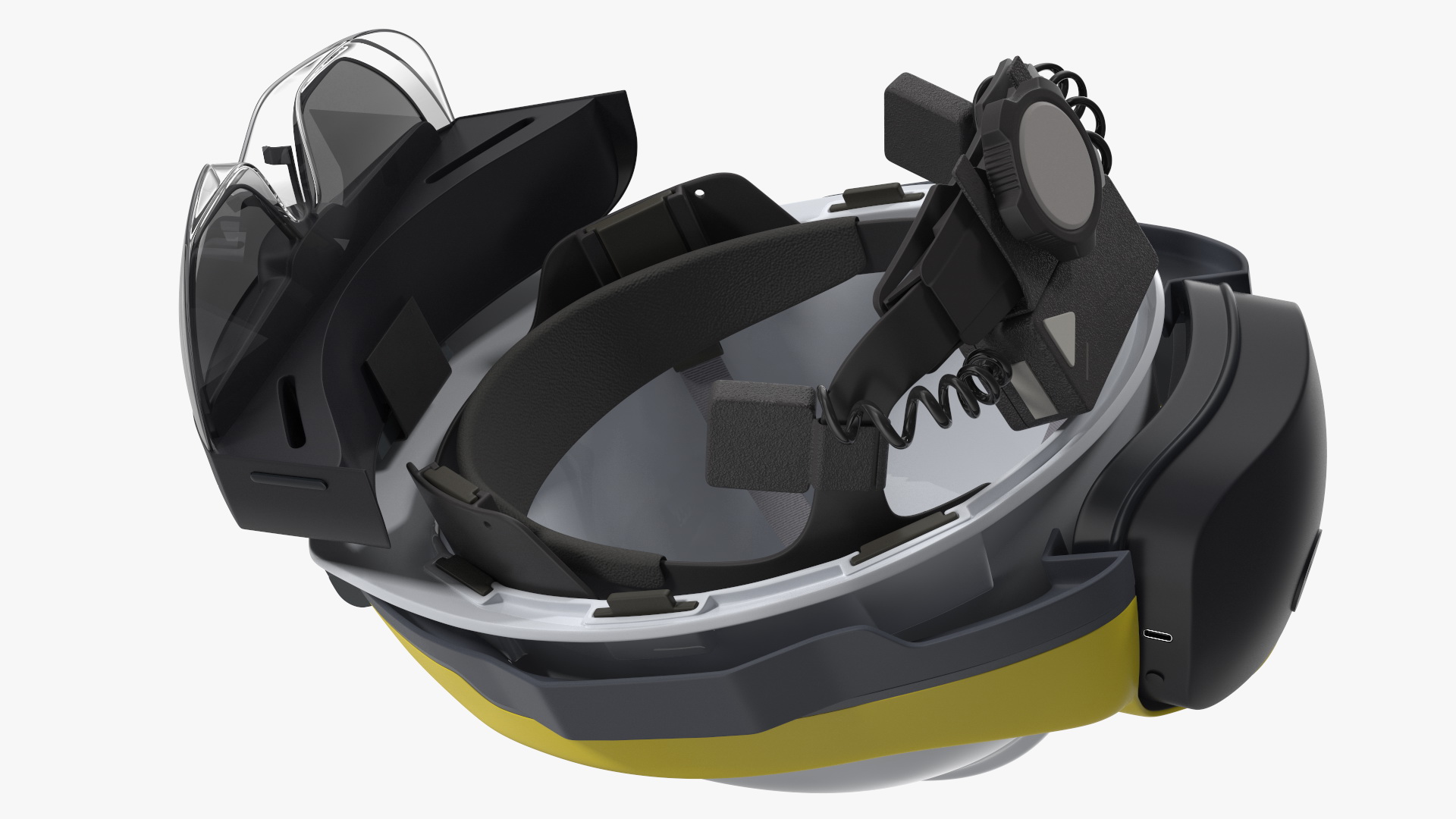 3D Construction Helmet Virtual Reality Glasses model