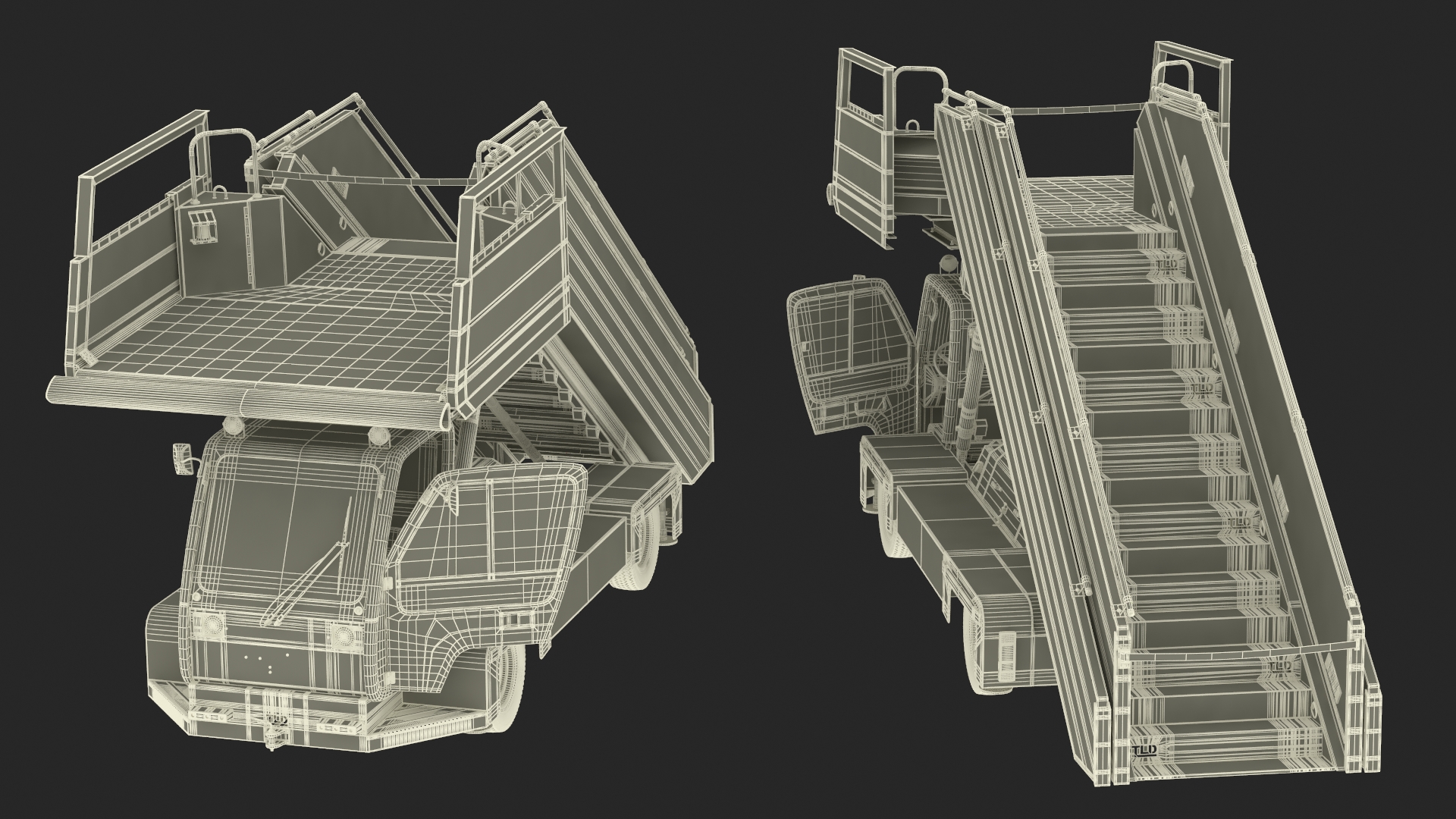 3D Airbus A220 with Passenger Boarding Stairs Car