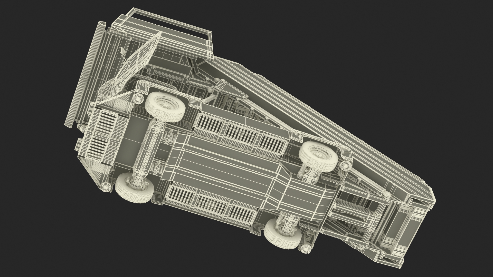 3D Airbus A220 with Passenger Boarding Stairs Car