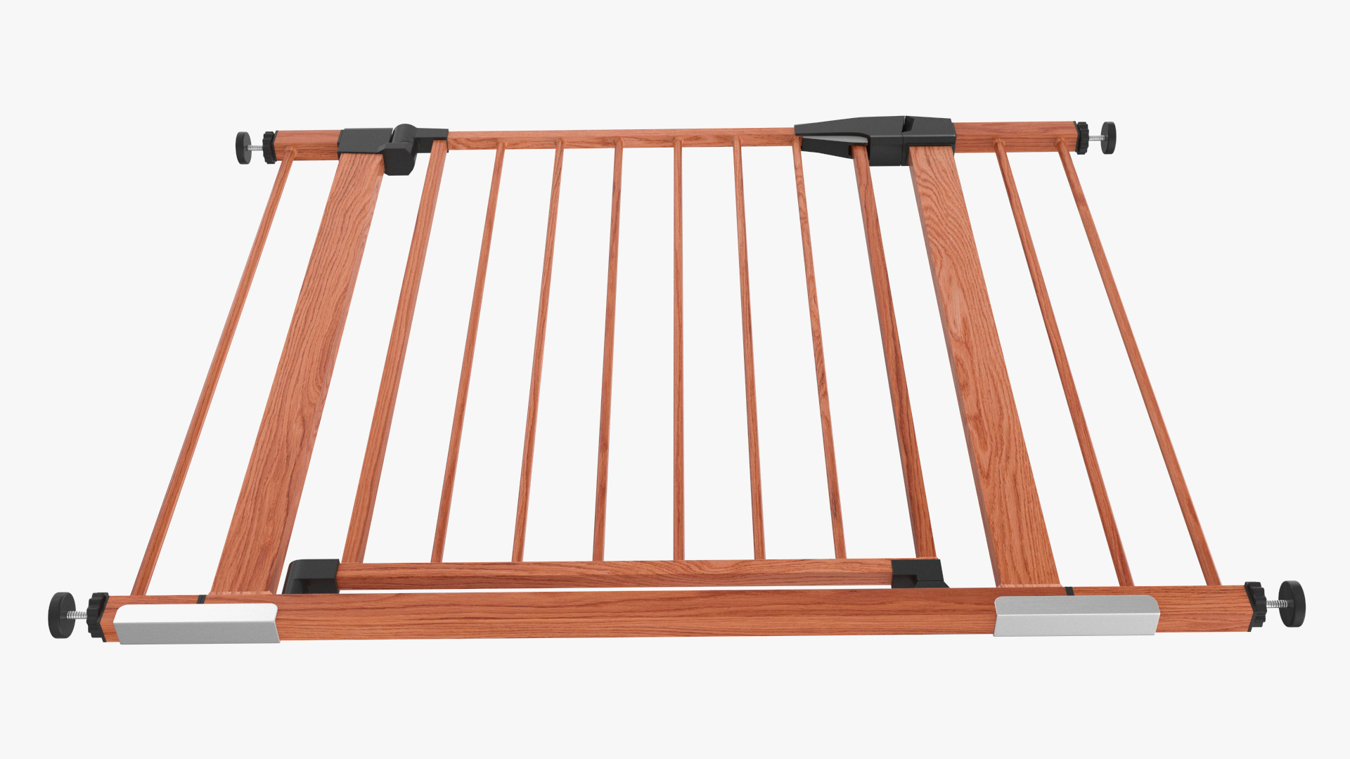 Pressure Mounted Baby and Pet Gate Wood Pattern 3D