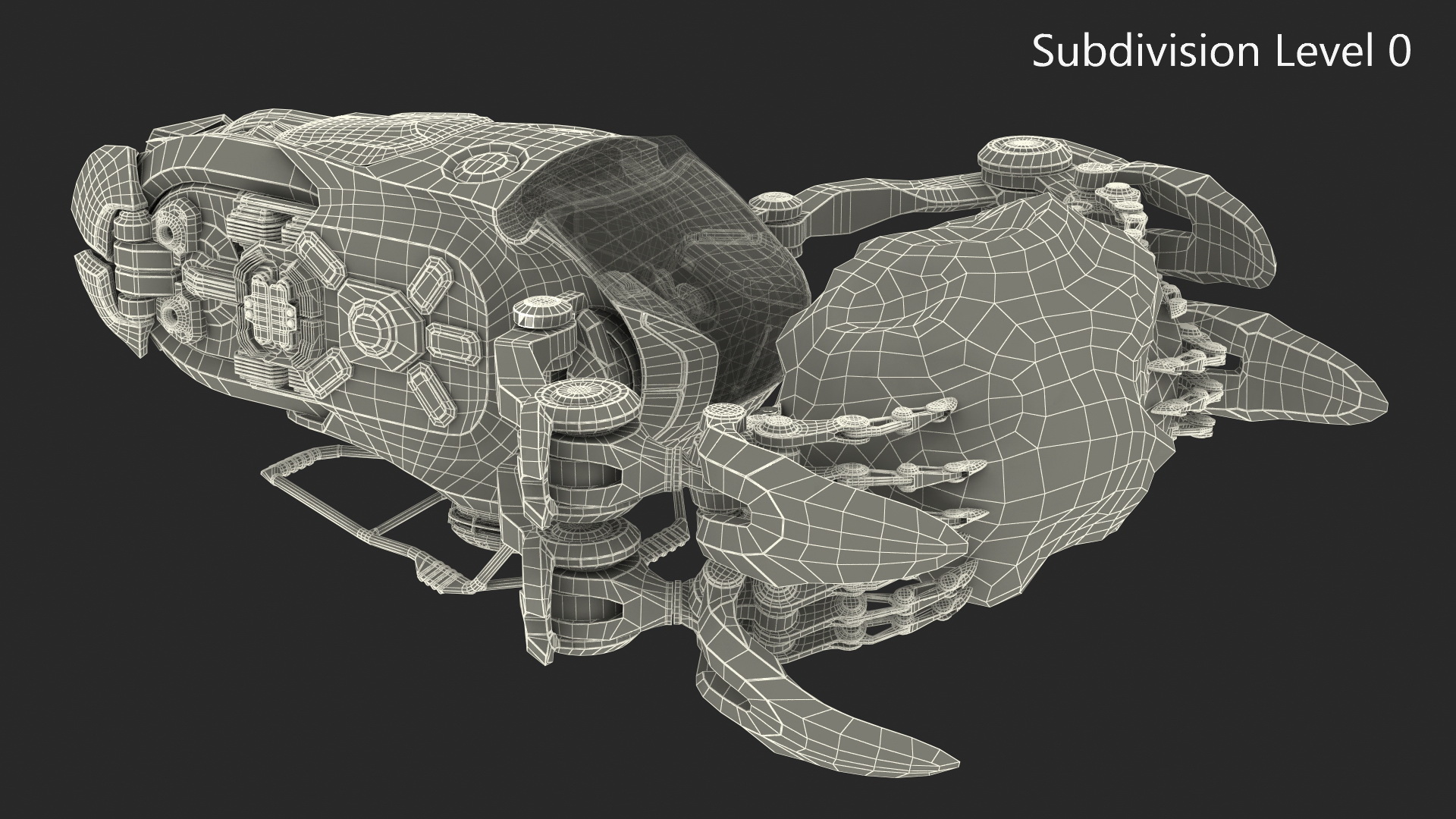 Spaceship Loader with Asteroid Rigged 3D