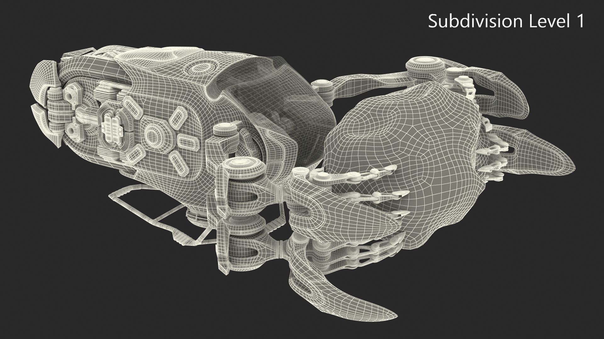 Spaceship Loader with Asteroid Rigged 3D