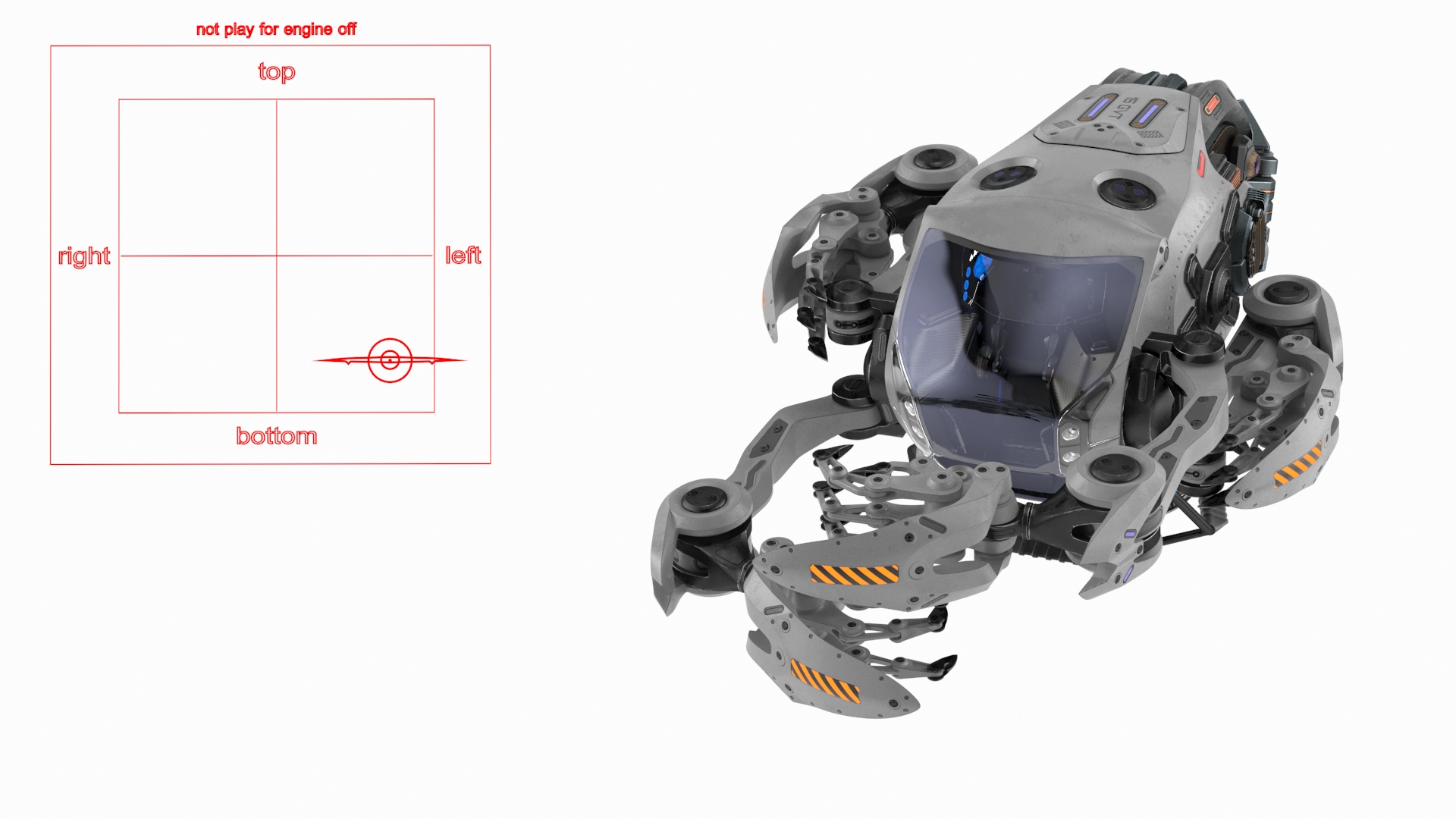 Spaceship Loader with Asteroid Rigged 3D