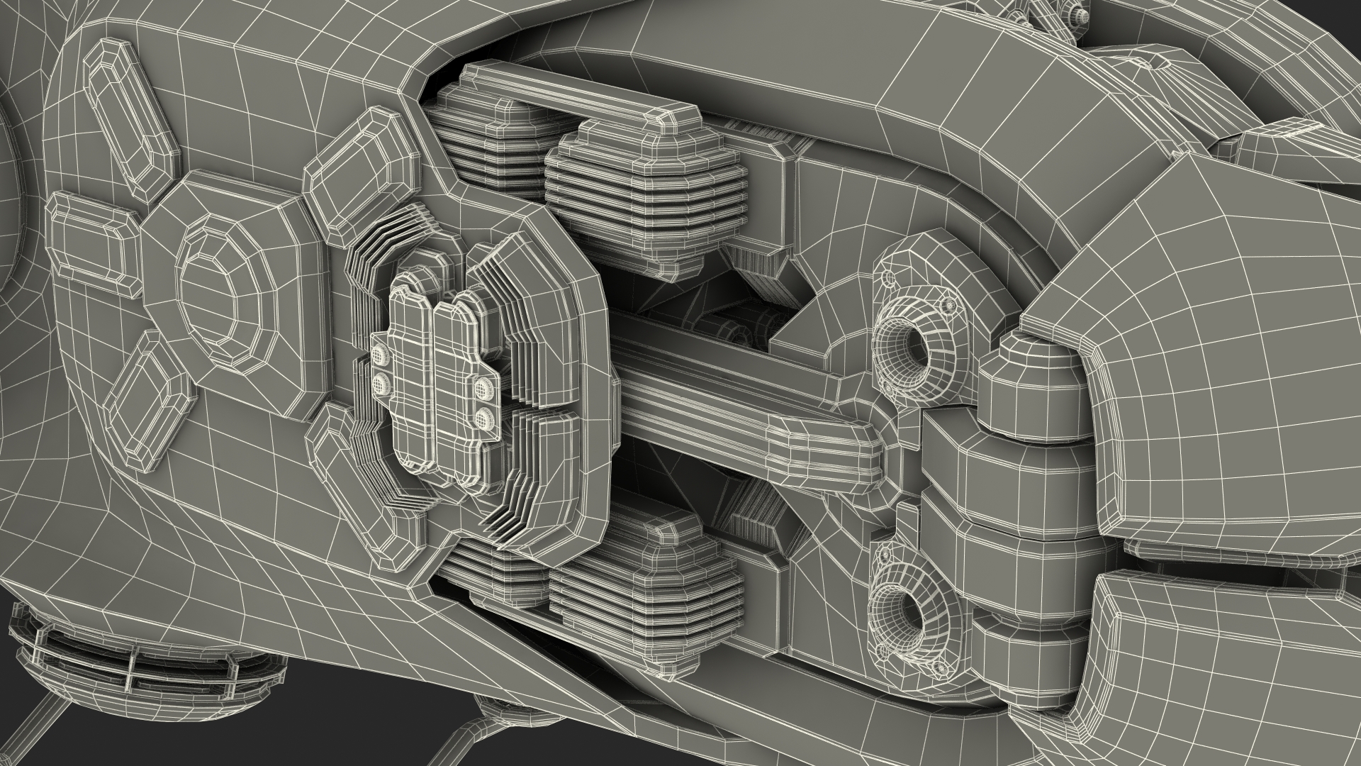 Spaceship Loader with Asteroid Rigged 3D