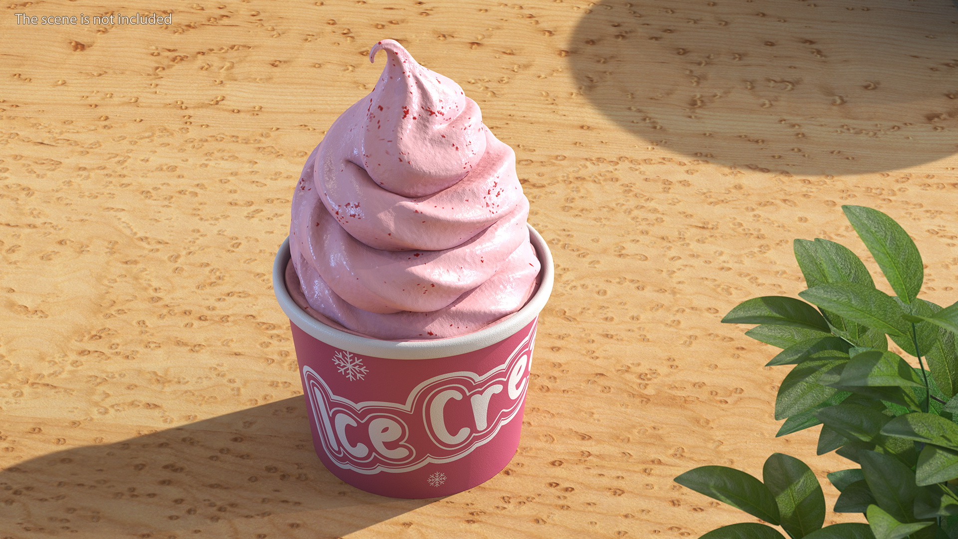 Fruit Ice Cream Cup 3D model