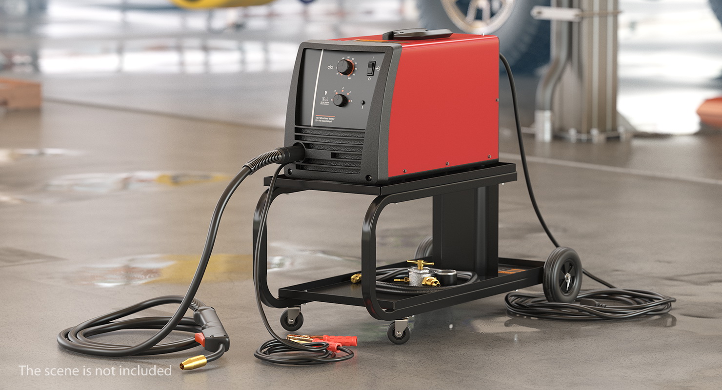 3D MIG Welder on Cart model