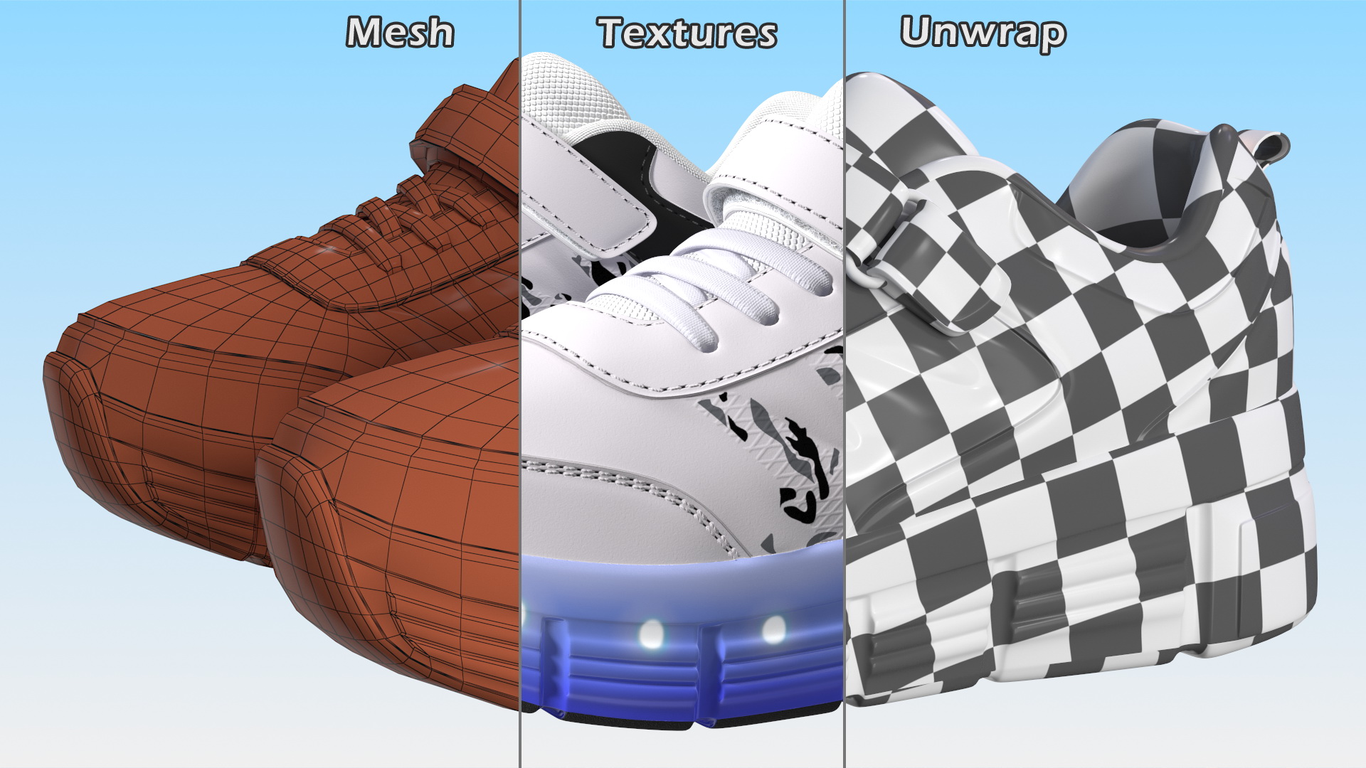 Shoes Light White 3D