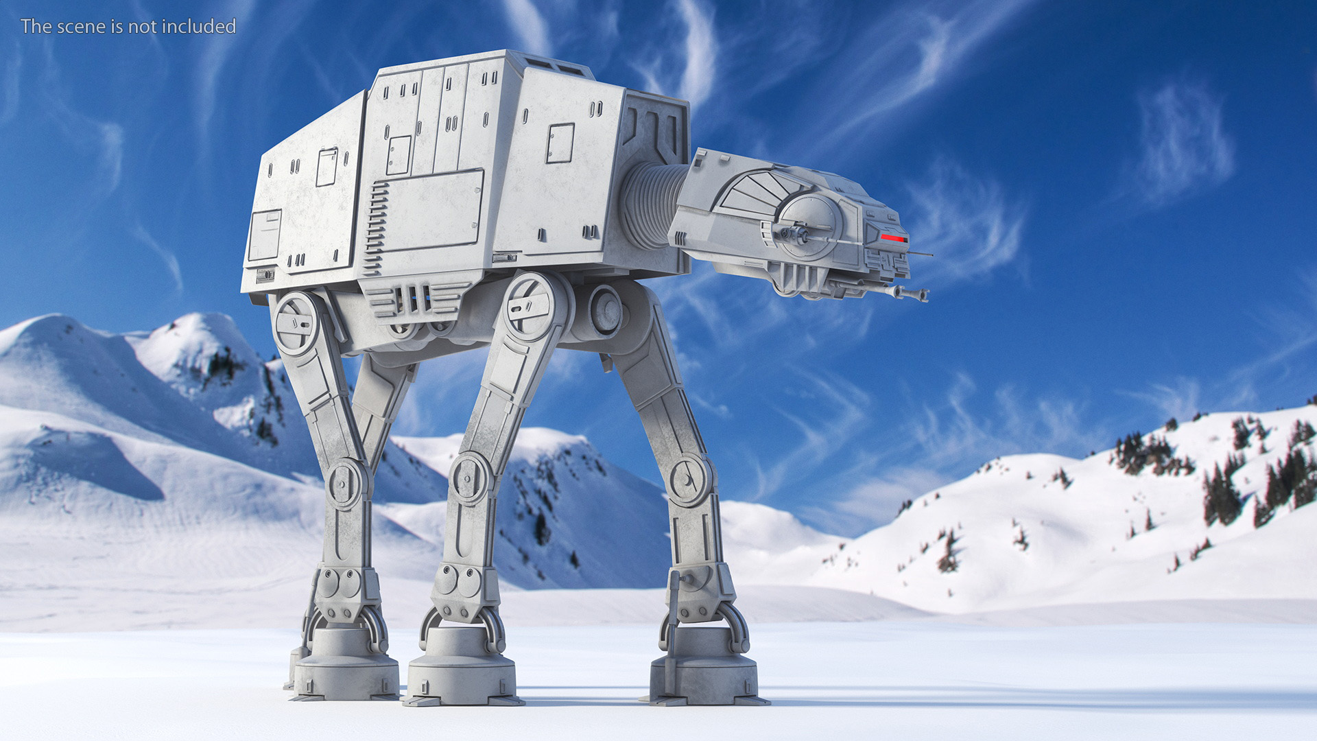 3D Star Wars AT-AT Rigged for Maya