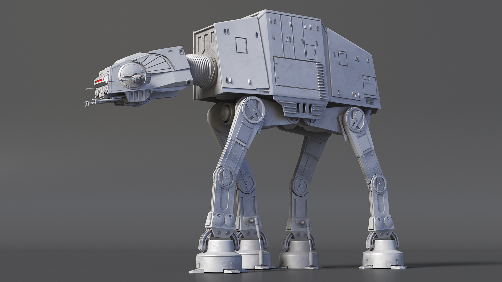 3D Star Wars AT-AT Rigged for Maya