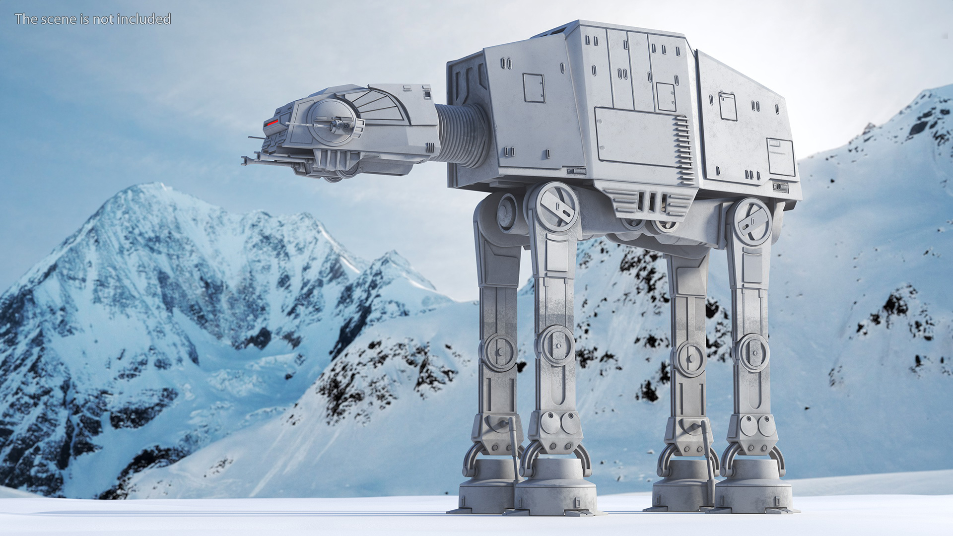 3D Star Wars AT-AT Rigged for Maya