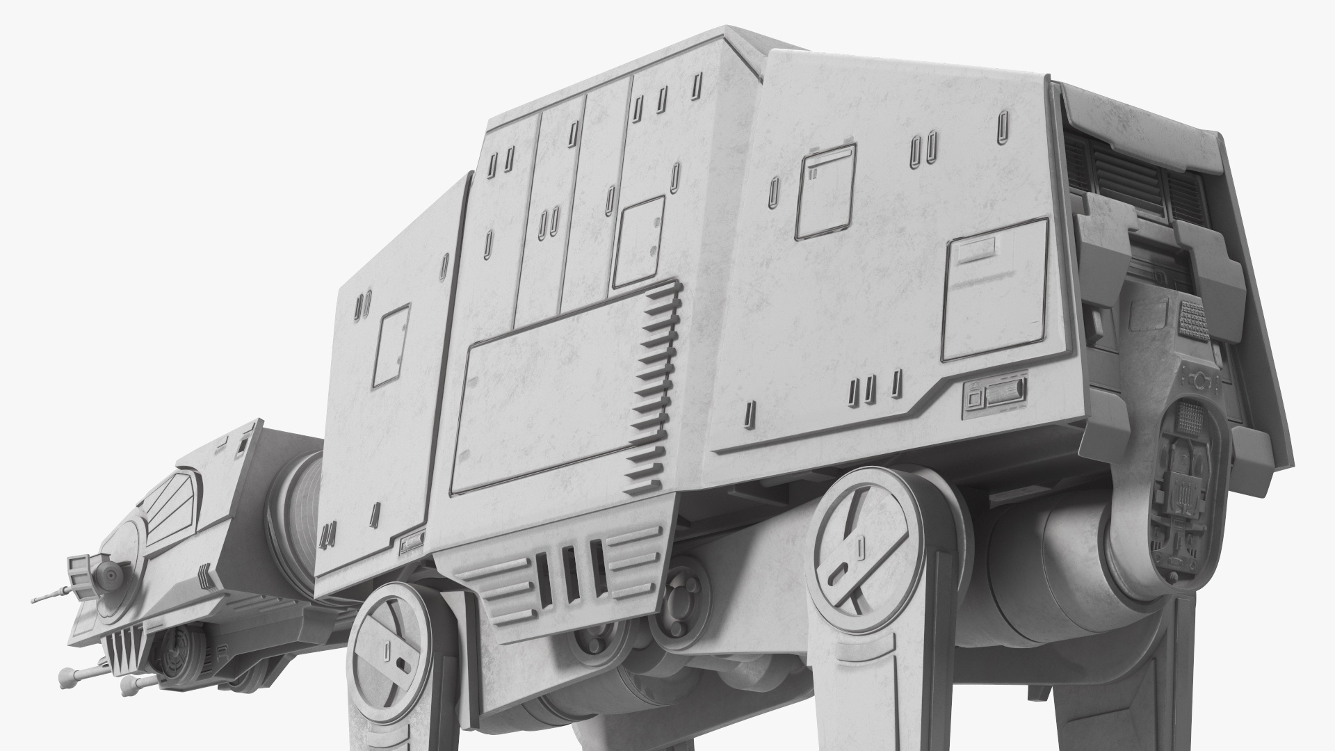 3D Star Wars AT-AT Rigged for Maya