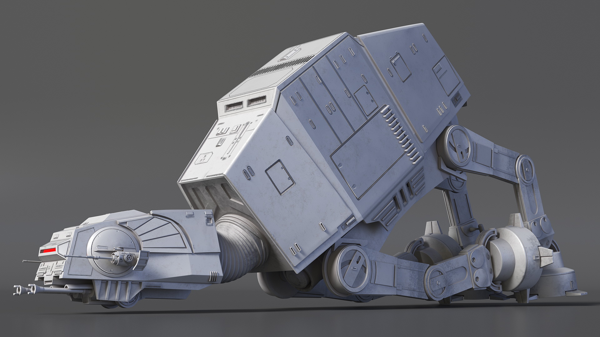 3D Star Wars AT-AT Rigged for Maya