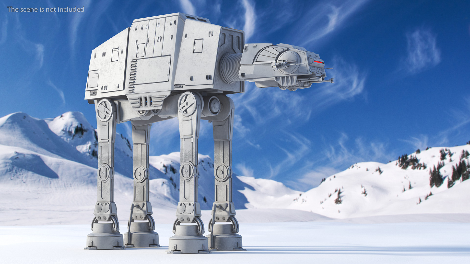 3D Star Wars AT-AT Rigged for Maya