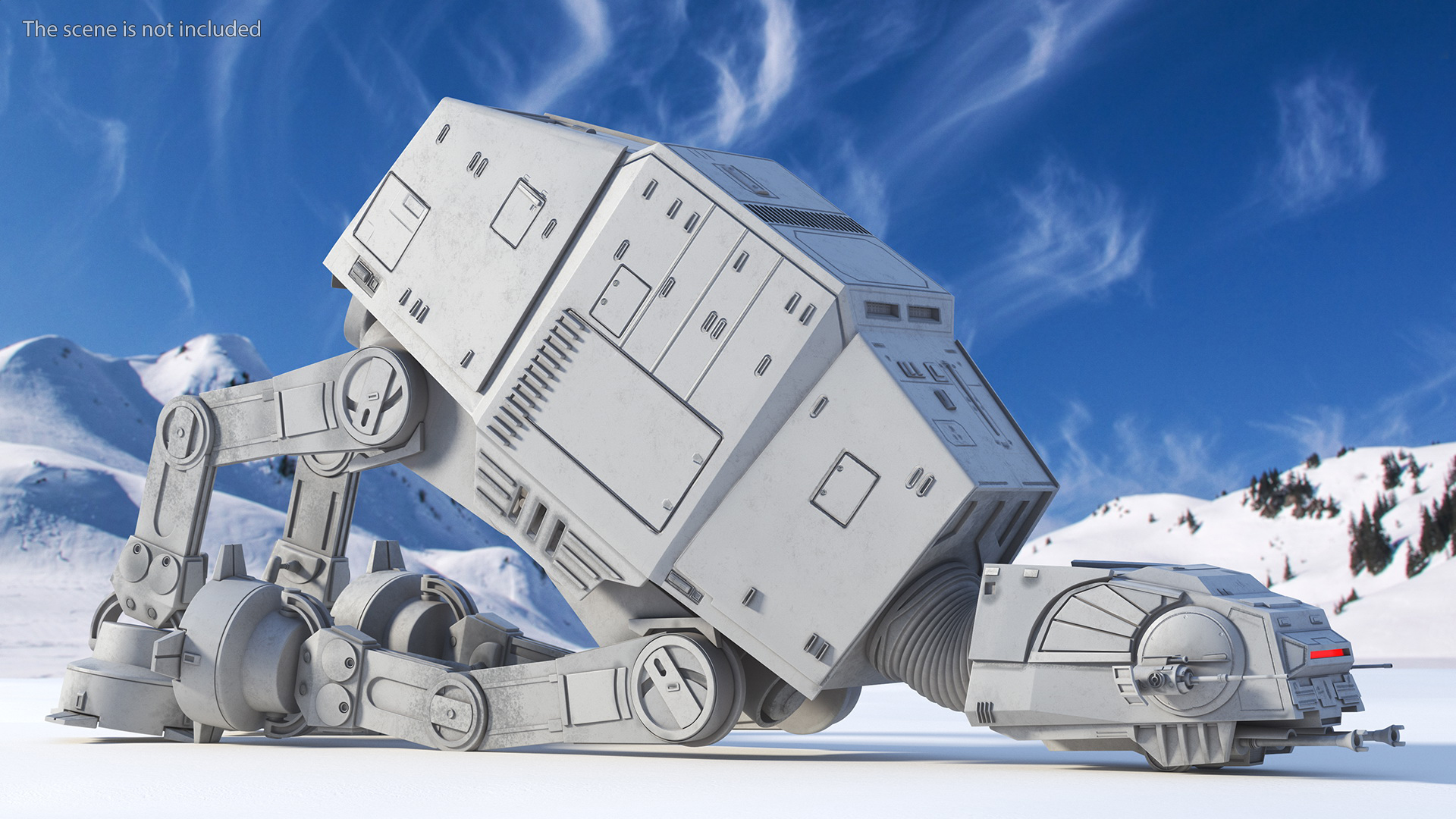 3D Star Wars AT-AT Rigged for Maya