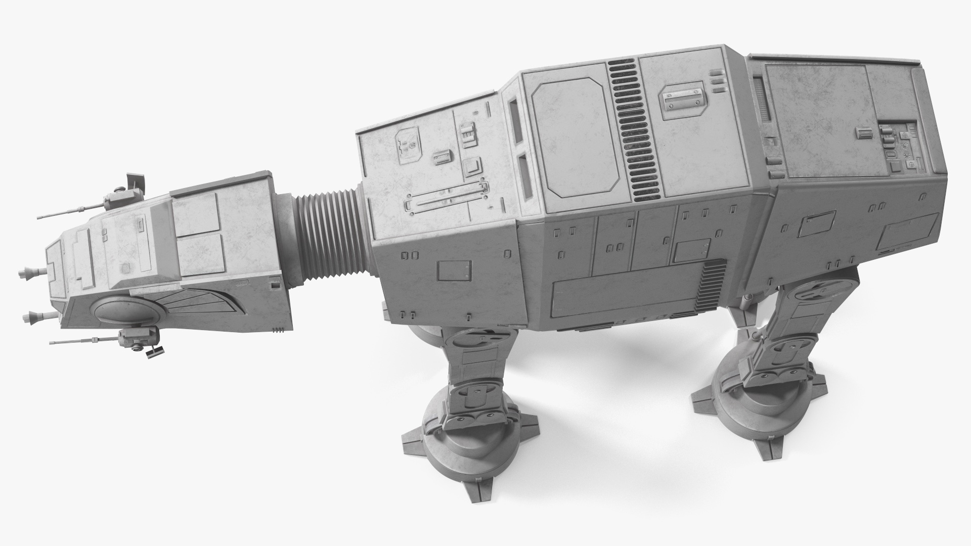 3D Star Wars AT-AT Rigged for Maya