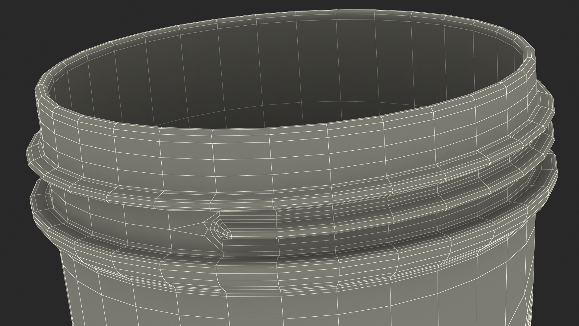 Protein Shaker Bottle Disassembled 3D model