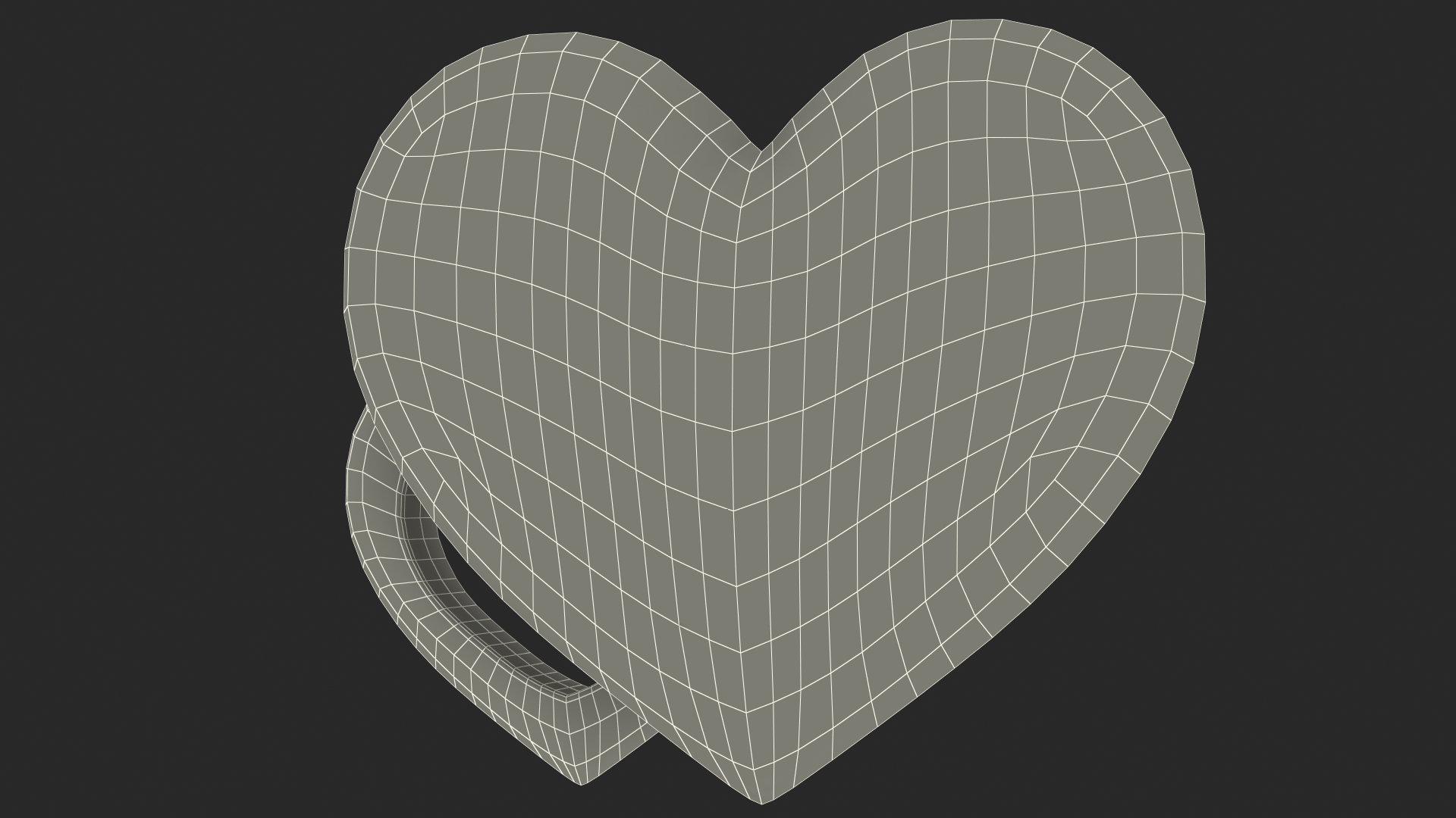 3D model Red and White Hearts