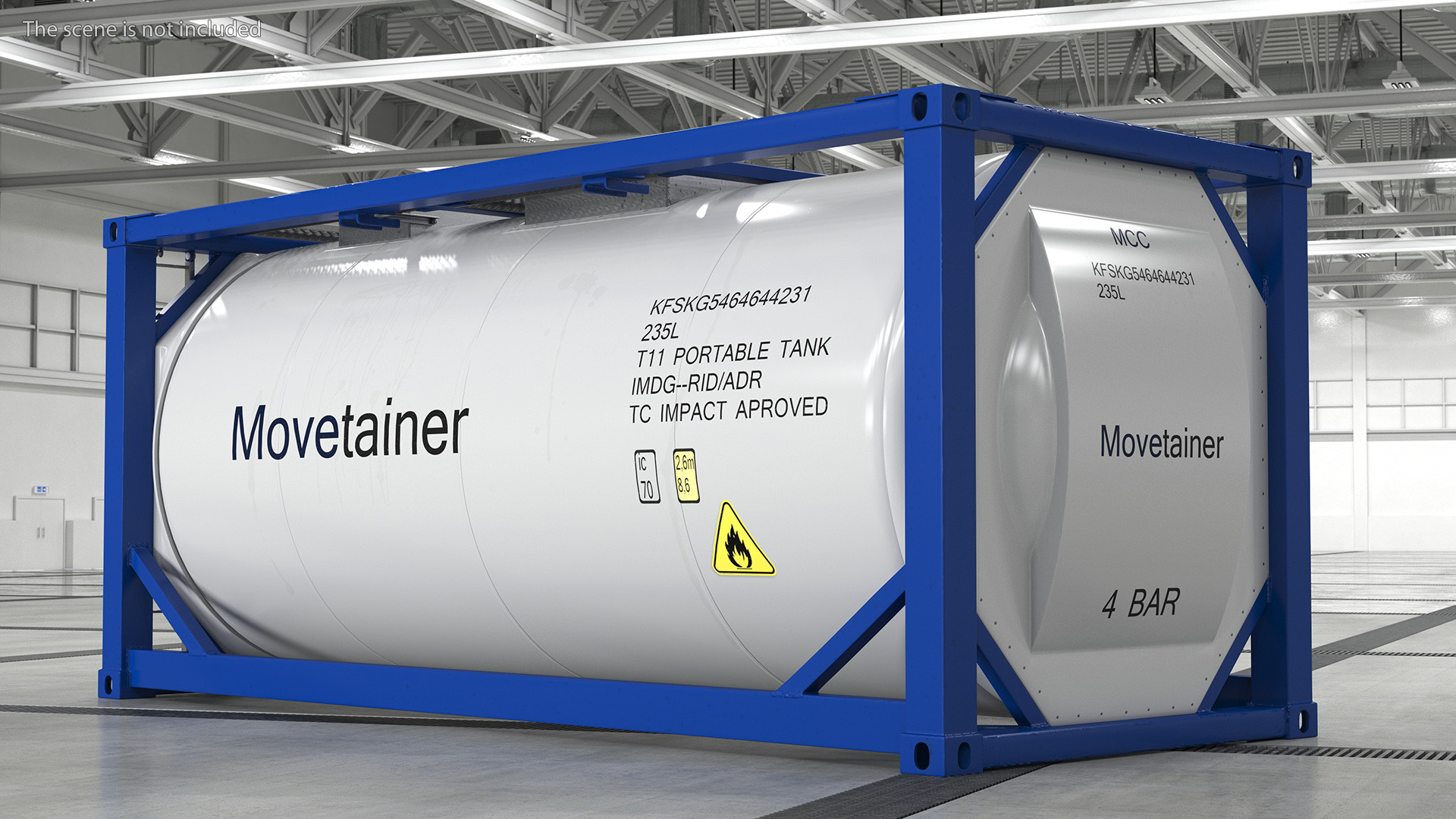 Standard ISO Tank Container 3D