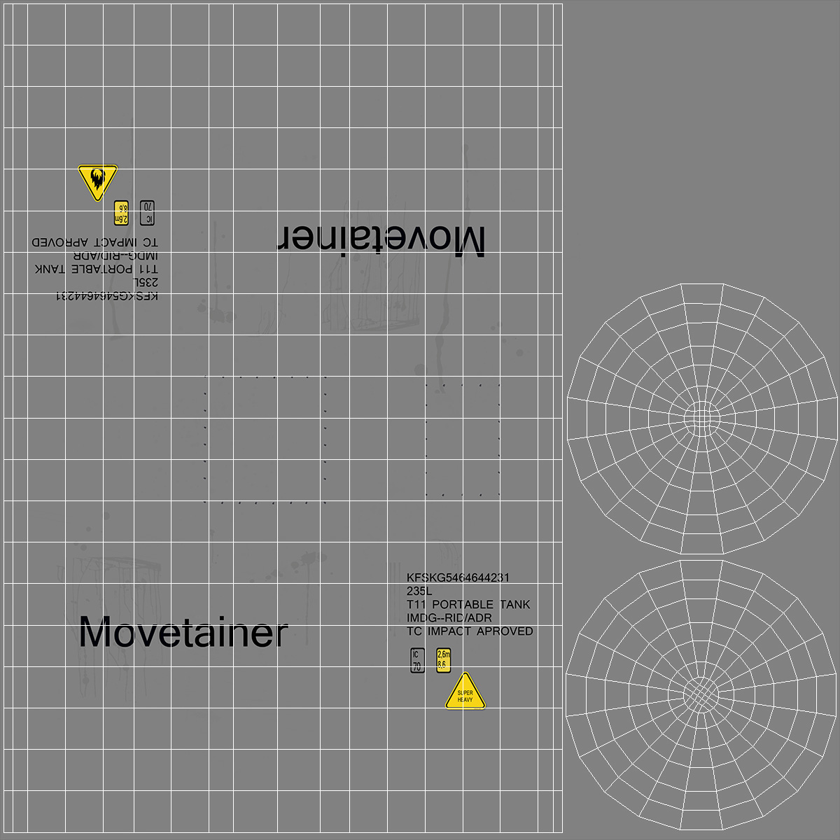 Standard ISO Tank Container 3D